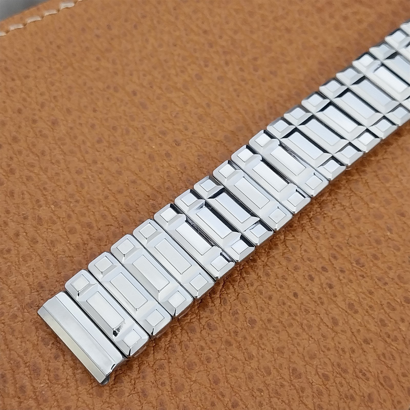 5/8" Stainless Steel Scissor Expansion Duchess USA nos 1950s Vintage Watch Band