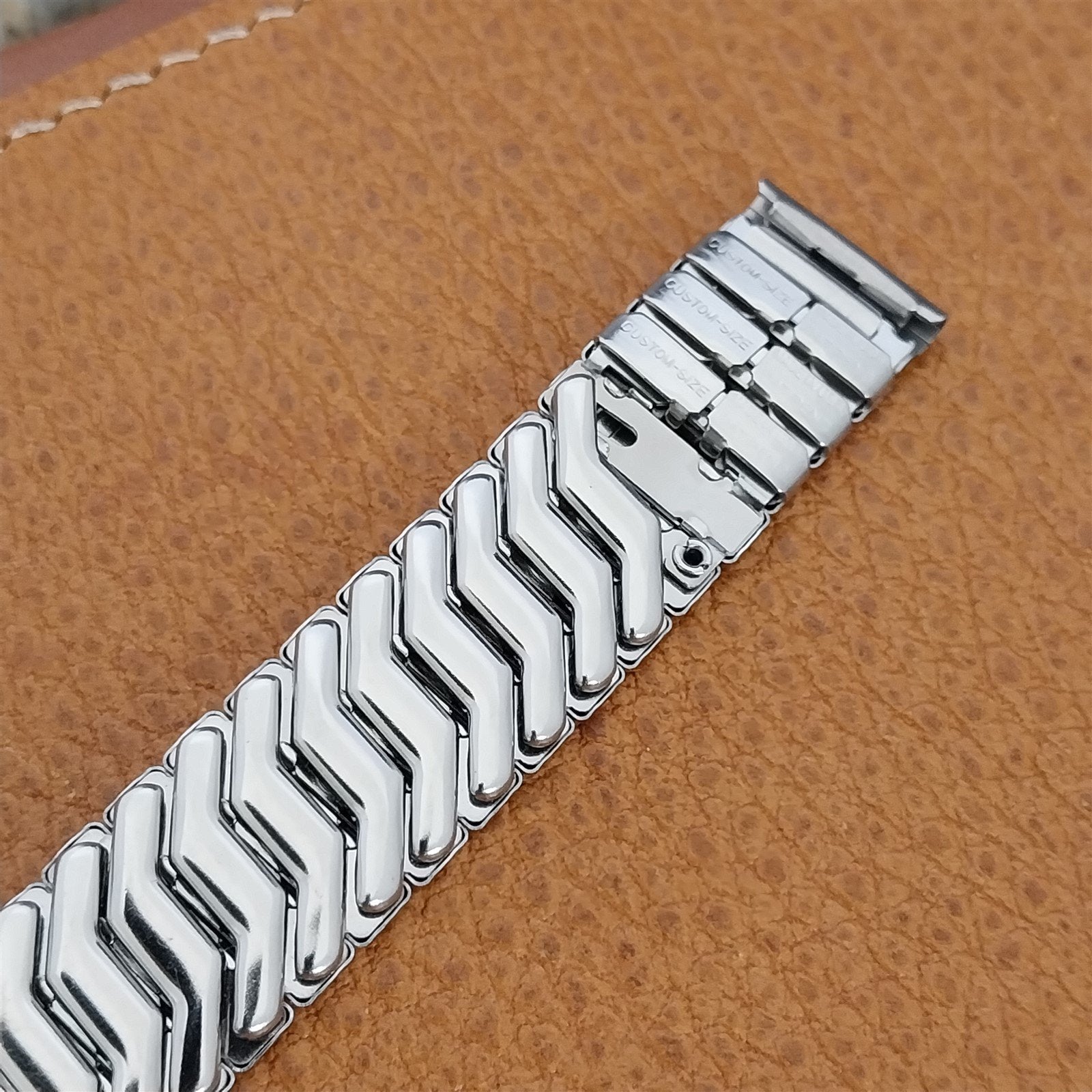 5/8" Stainless Steel Scissor Expansion Duchess USA nos 1950s Vintage Watch Band
