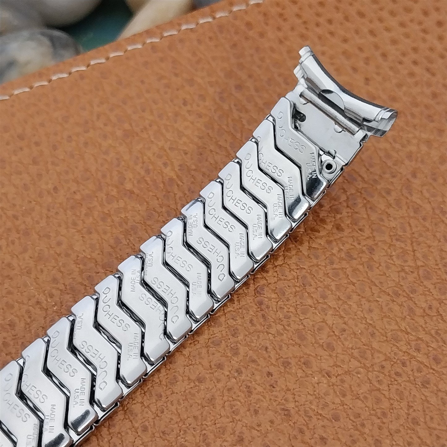 19mm 18mm 16mm Stainless Steel Duchess Expansion Unused 1950s Vintage Watch Band