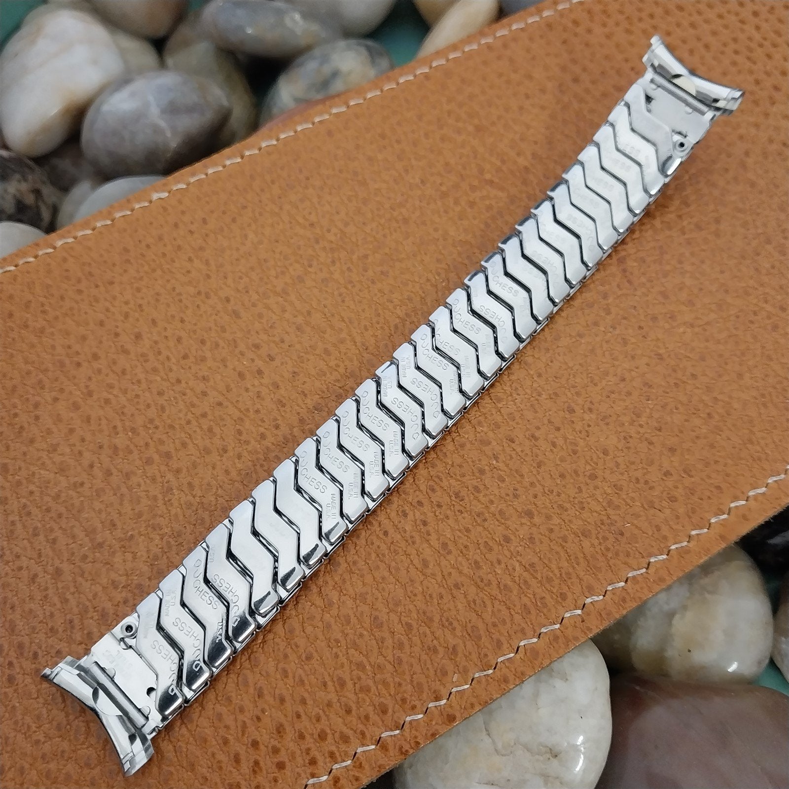 19mm 18mm 16mm Stainless Steel Duchess Expansion Unused 1950s Vintage Watch Band