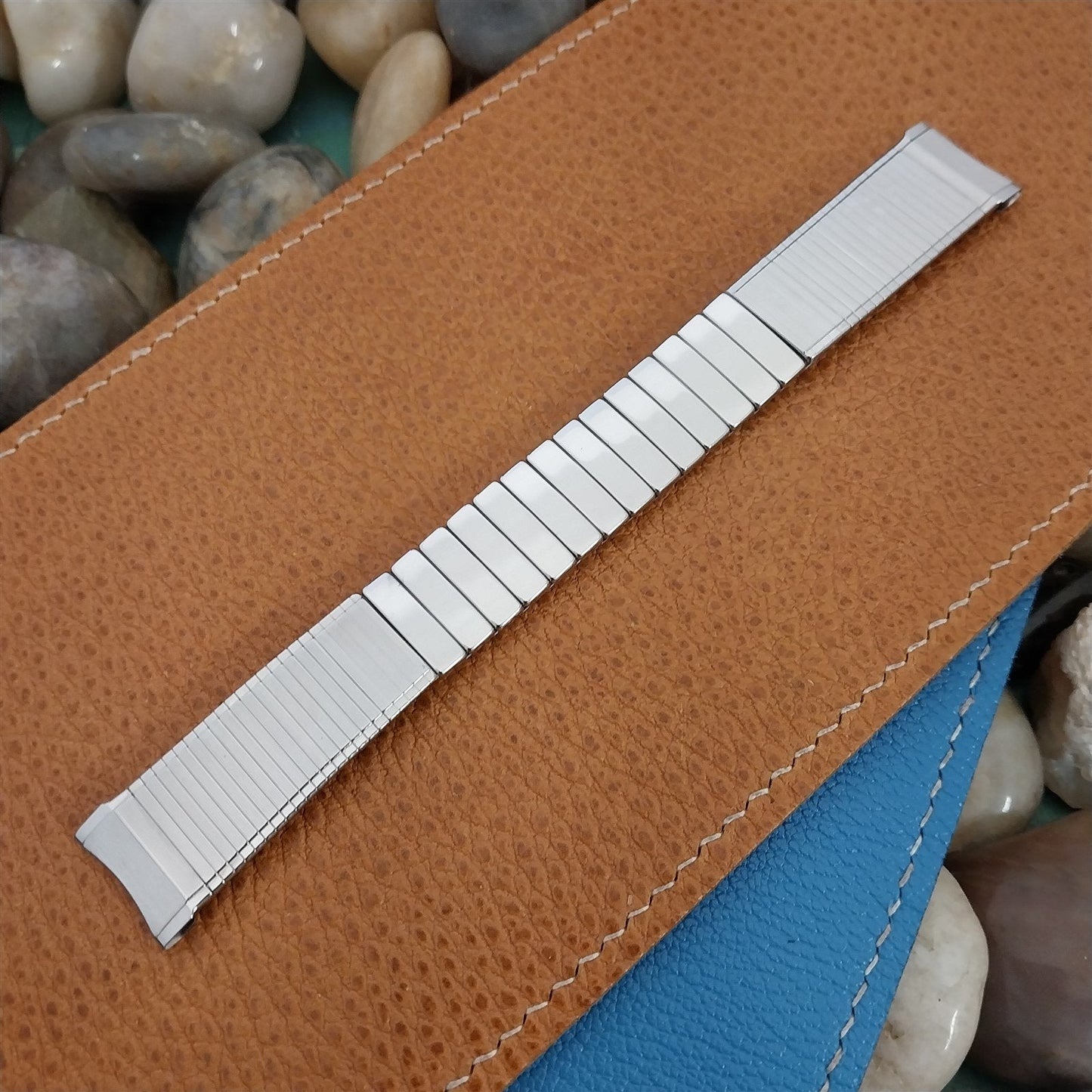 Vintage 18mm 17mm Stainless Steel Expansion Duchess Unused 1960s Watch Band