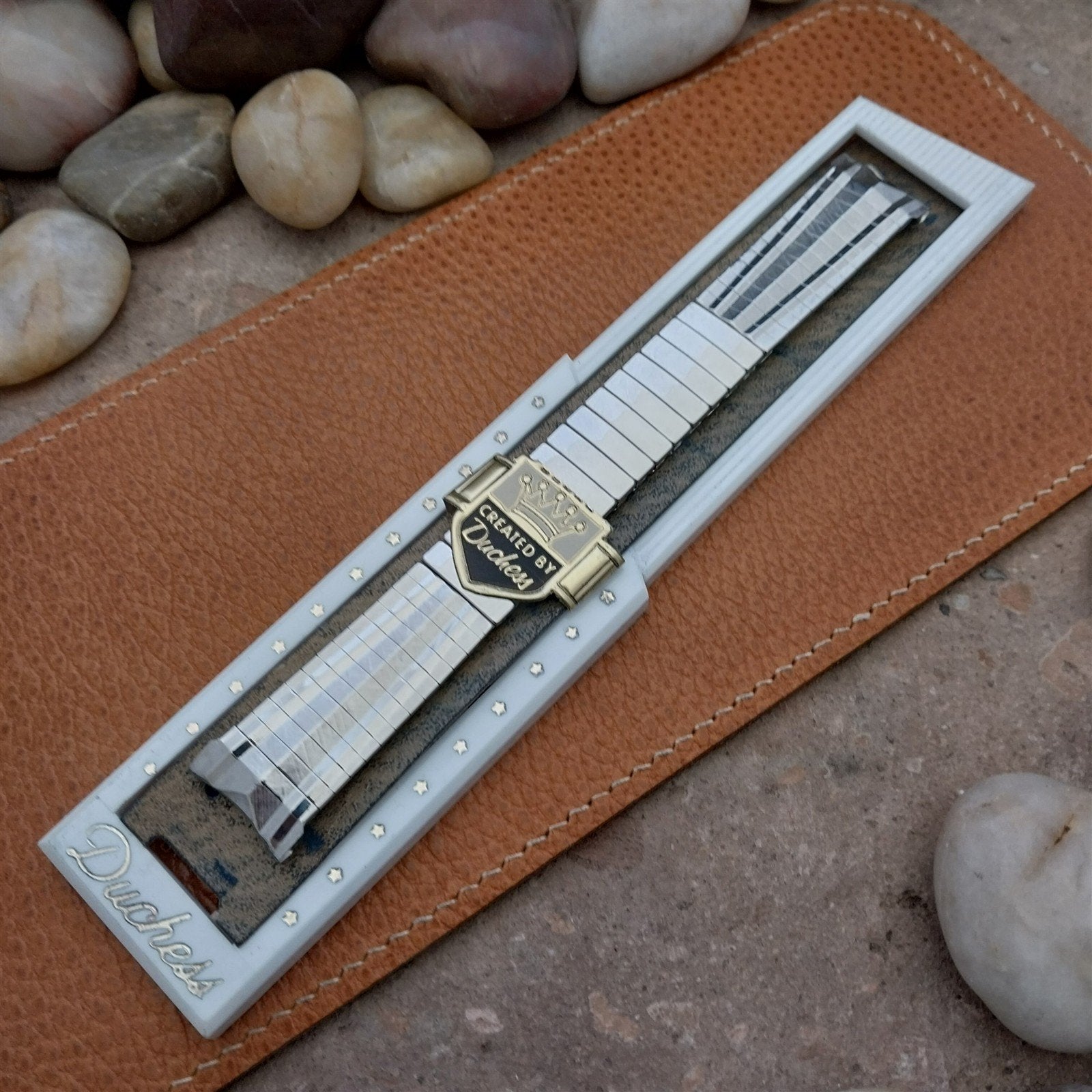 19mm 18mm 17mm Stainless Steel Expansion Duchess Unused 1960s Vintage Watch Band