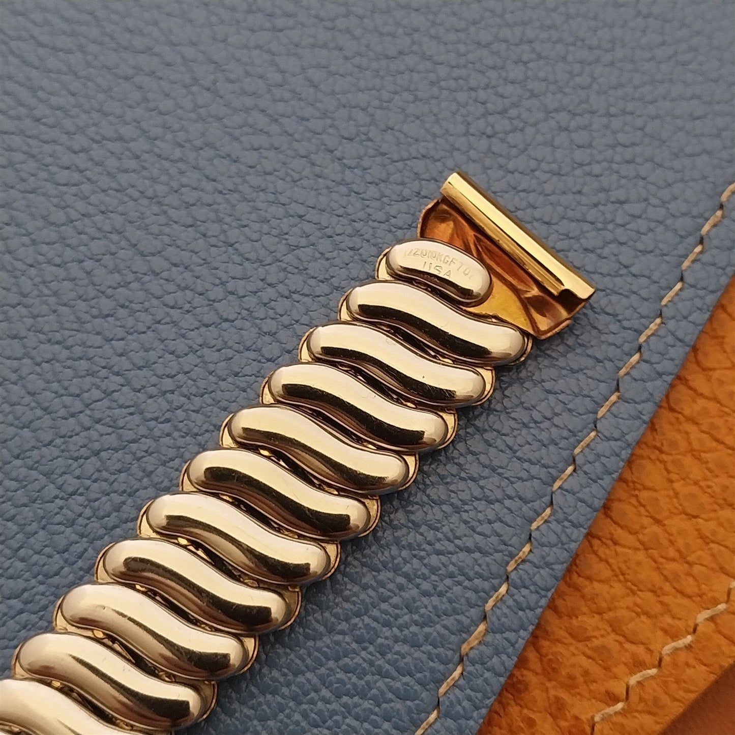 Vintage 5/8" Bristol Short Gold-Filled Classic Stretch Unused 1940s Watch Band