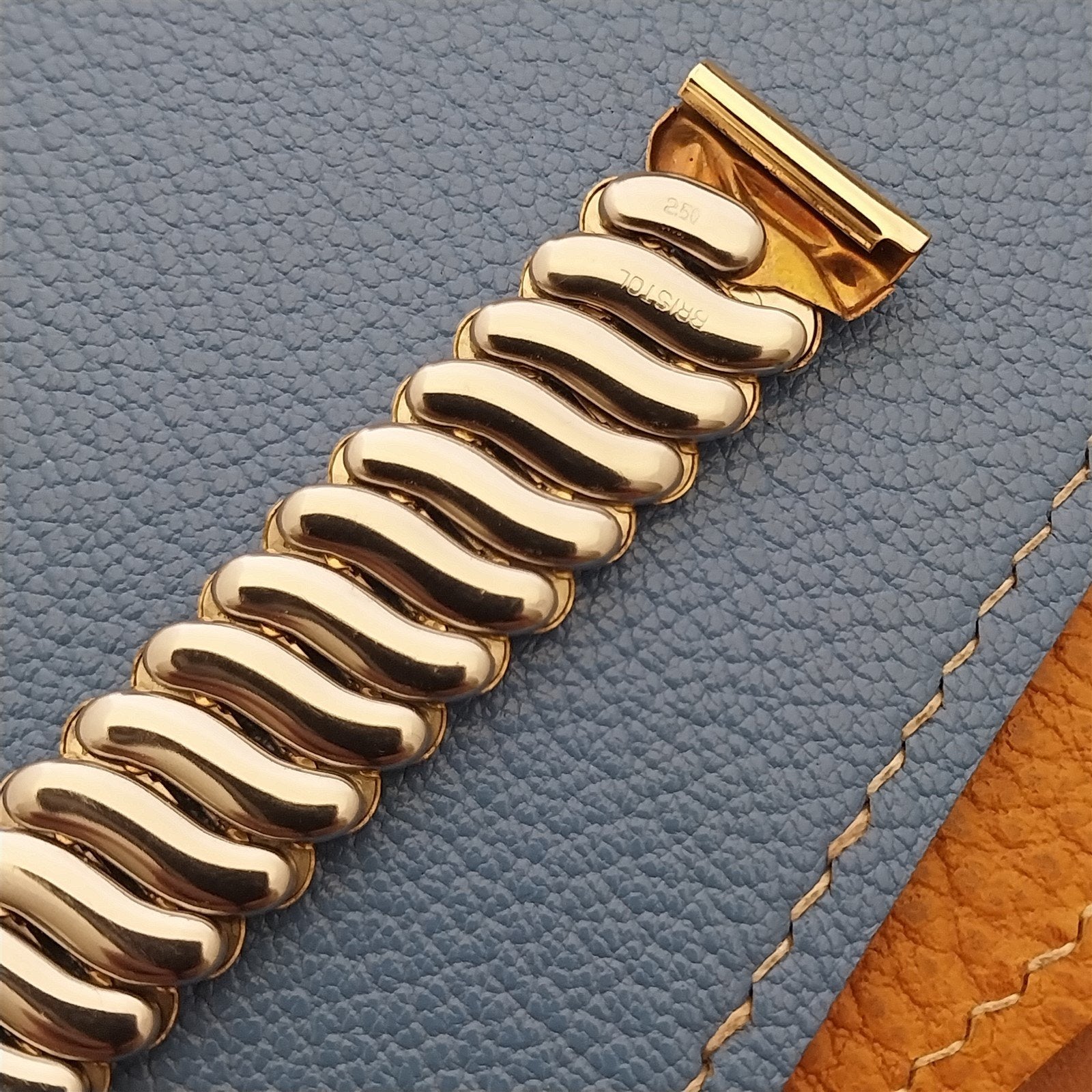 Vintage 5/8" Bristol Short Gold-Filled Classic Stretch Unused 1940s Watch Band