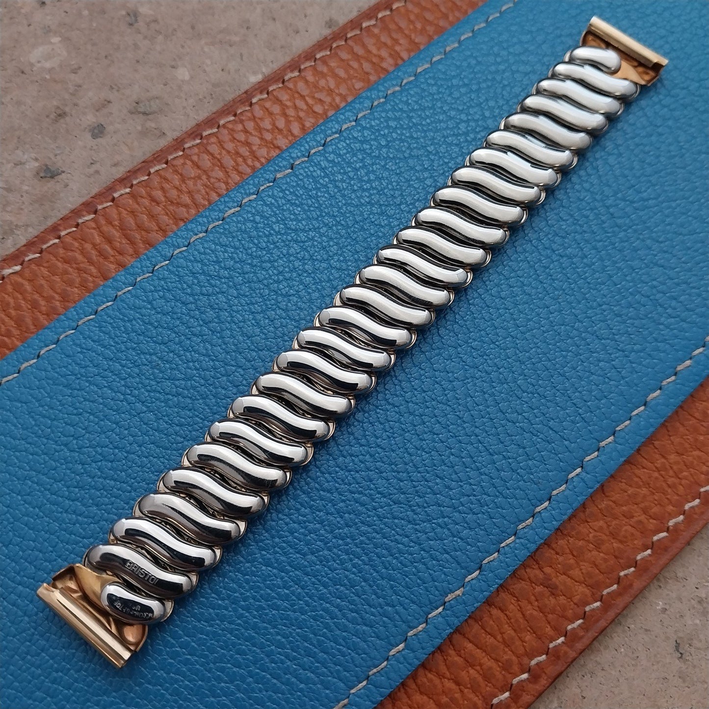 Vintage 5/8" Bristol Short Gold-Filled Classic Stretch Unused 1940s Watch Band