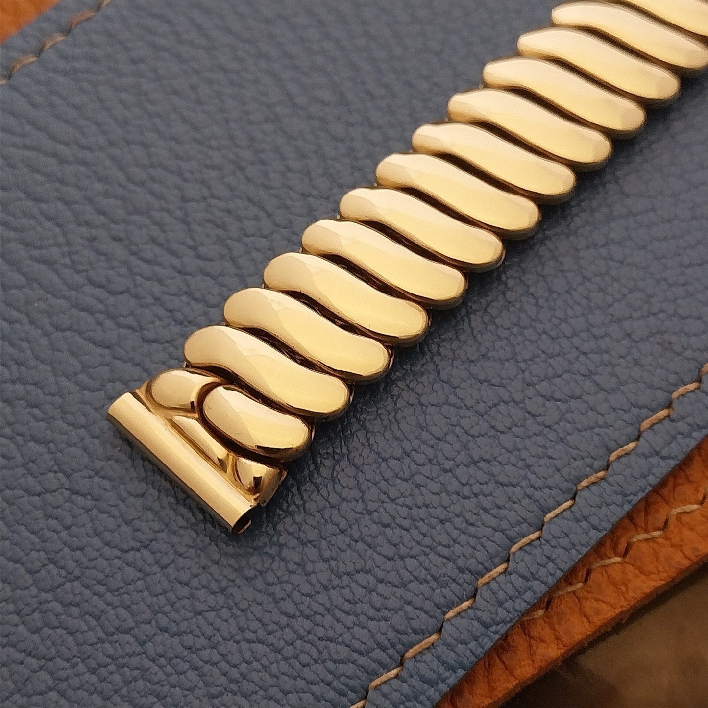 Vintage 5/8" Bristol Short Gold-Filled Classic Stretch Unused 1940s Watch Band