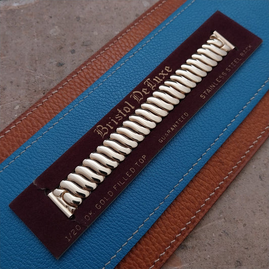 Vintage 5/8" Bristol Short Gold-Filled Classic Stretch Unused 1940s Watch Band