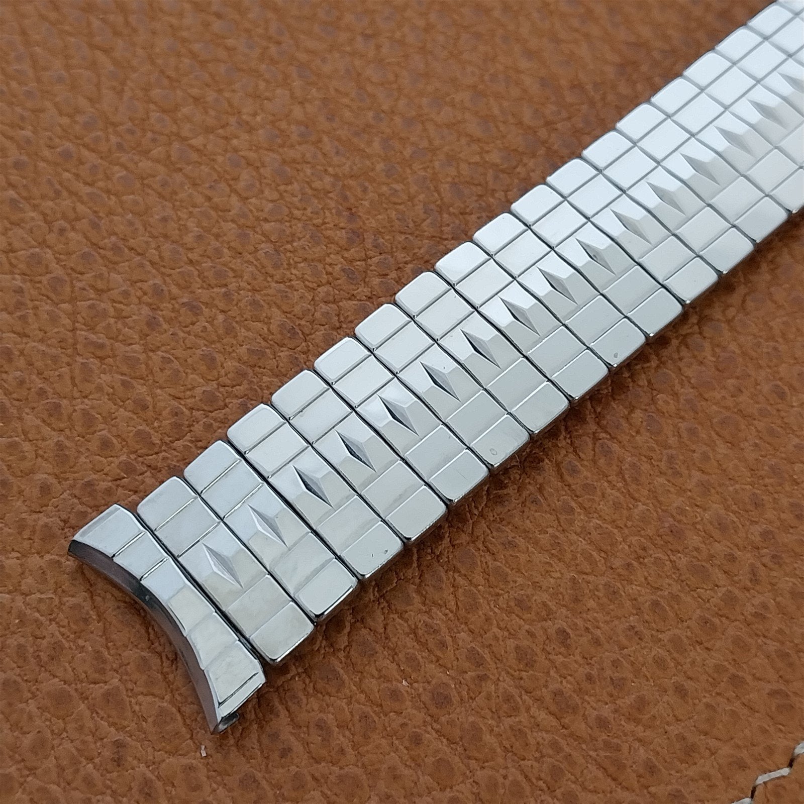 19mm 18mm 17mm Admiral Stainless Steel Expansion nos 1950s Vintage Watch Band