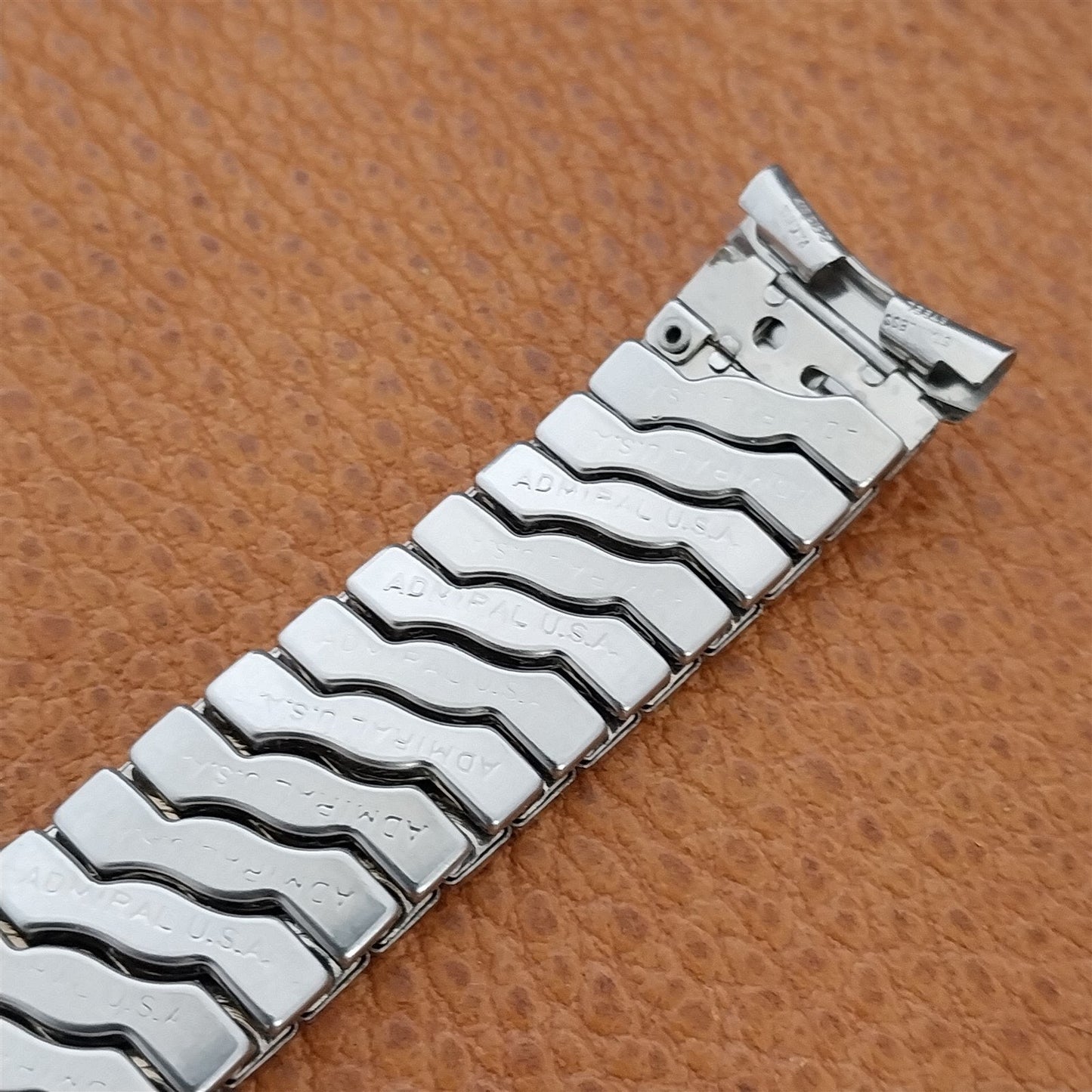 17.2mm Stainless Steel Expansion Admiral USA nos Vintage Watch Band