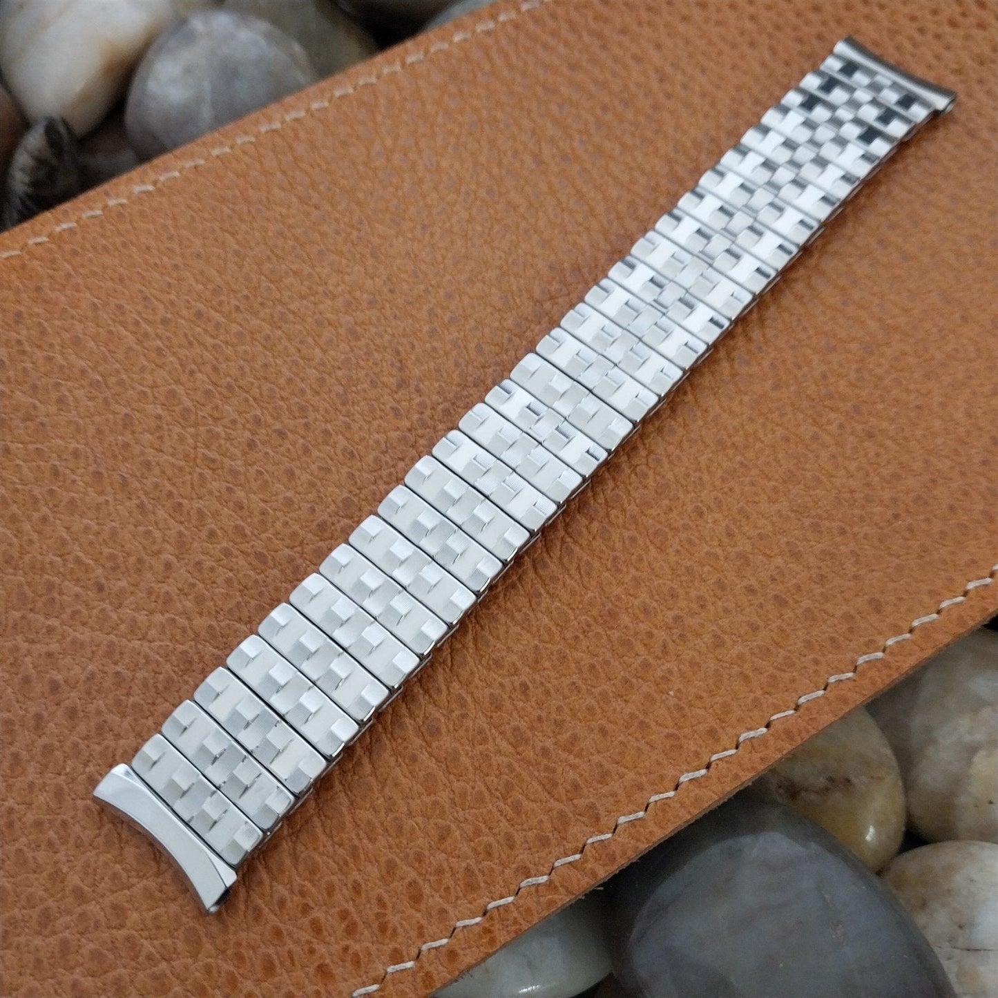 17.2mm Stainless Steel Expansion Admiral USA nos Vintage Watch Band