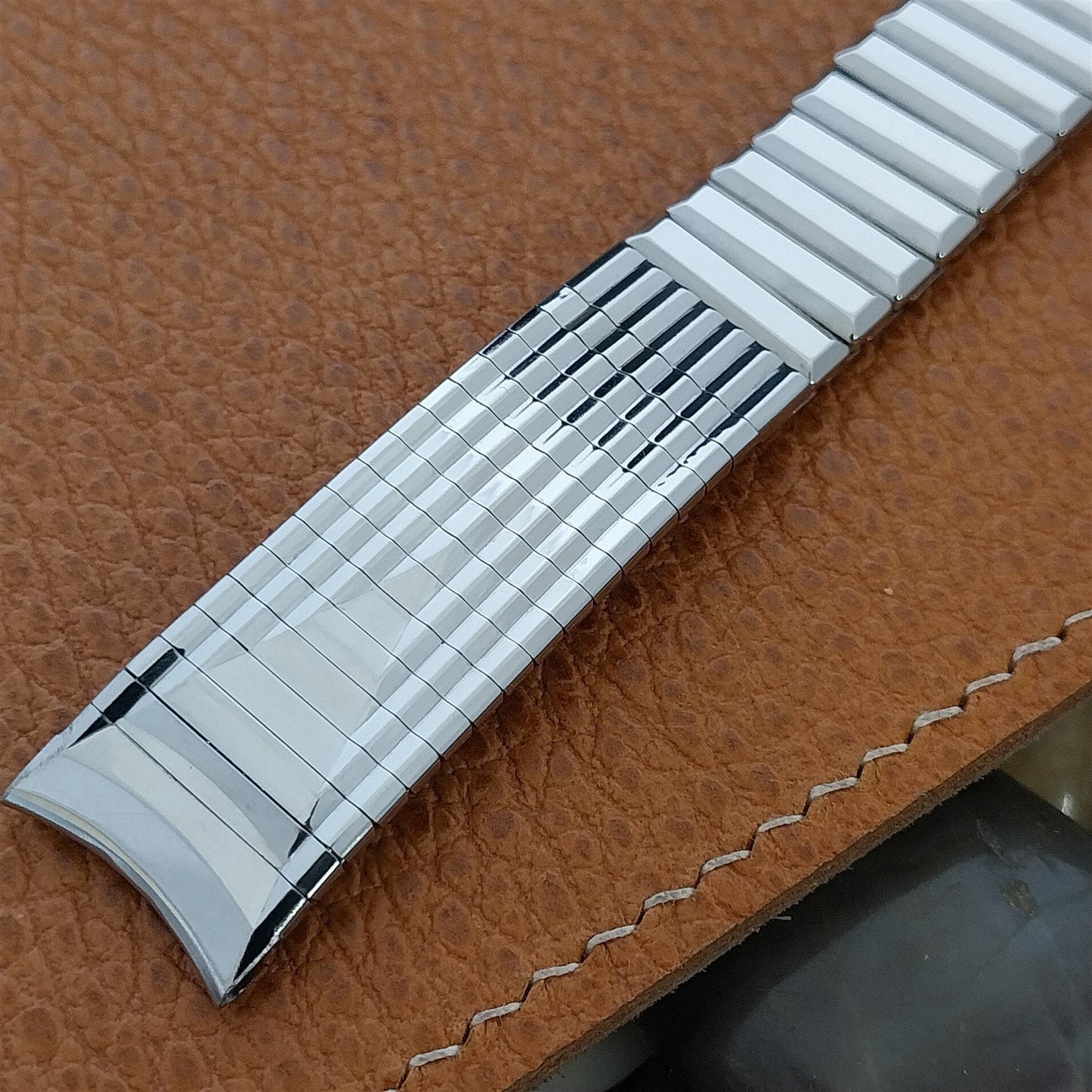 Vintage 17.2mm Admiral USA Stainless Steel Classic 1960s nos Unused Watch Band