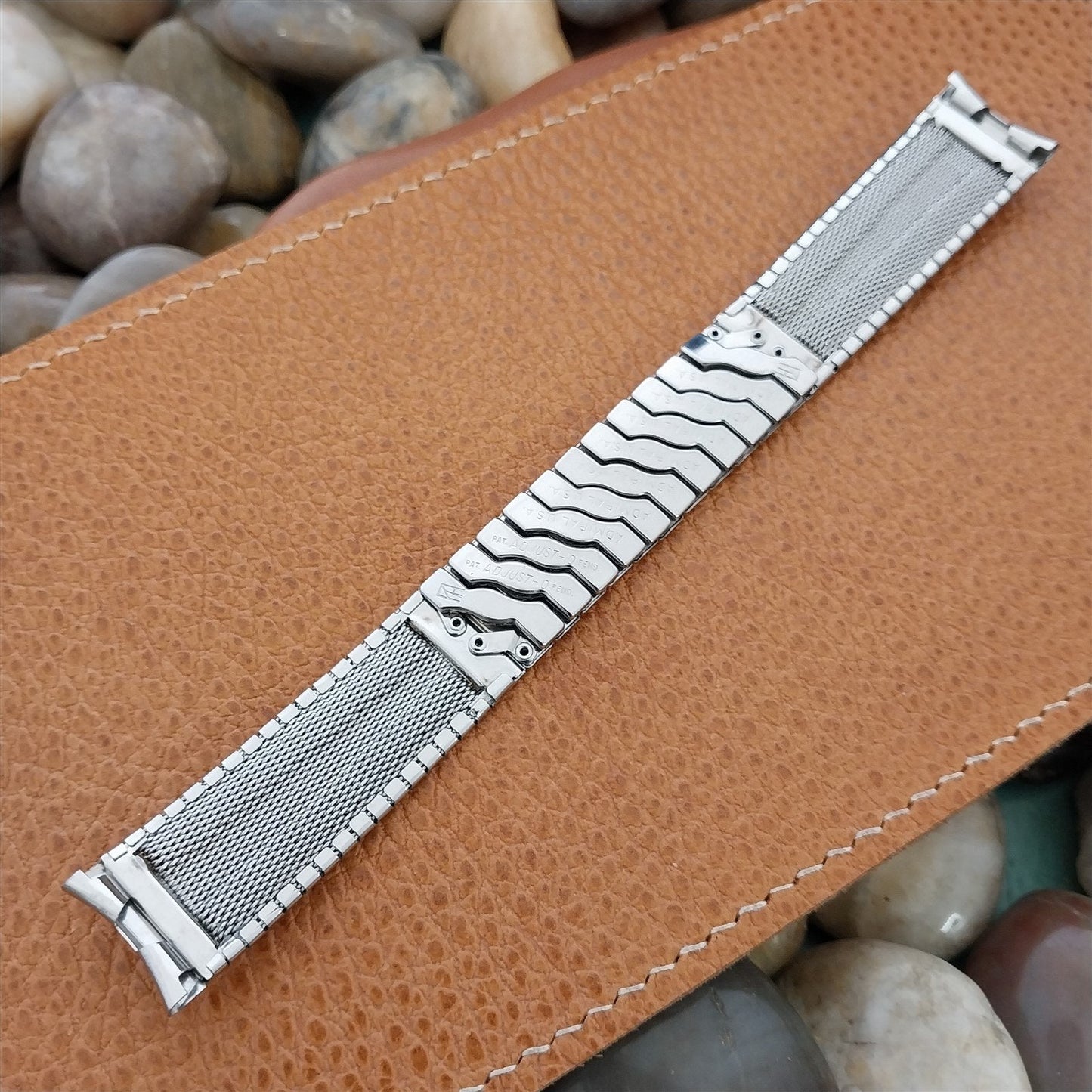 Vintage 17.2mm Admiral USA Stainless Steel Classic 1960s nos Unused Watch Band