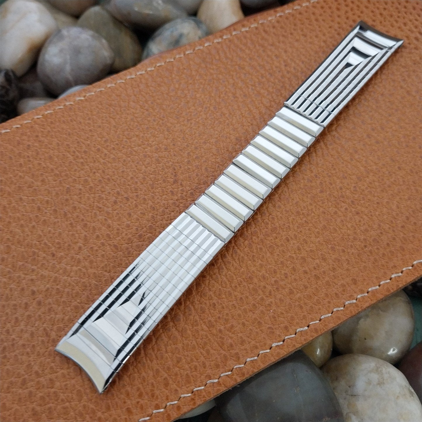 Vintage 17.2mm Admiral USA Stainless Steel Classic 1960s nos Unused Watch Band