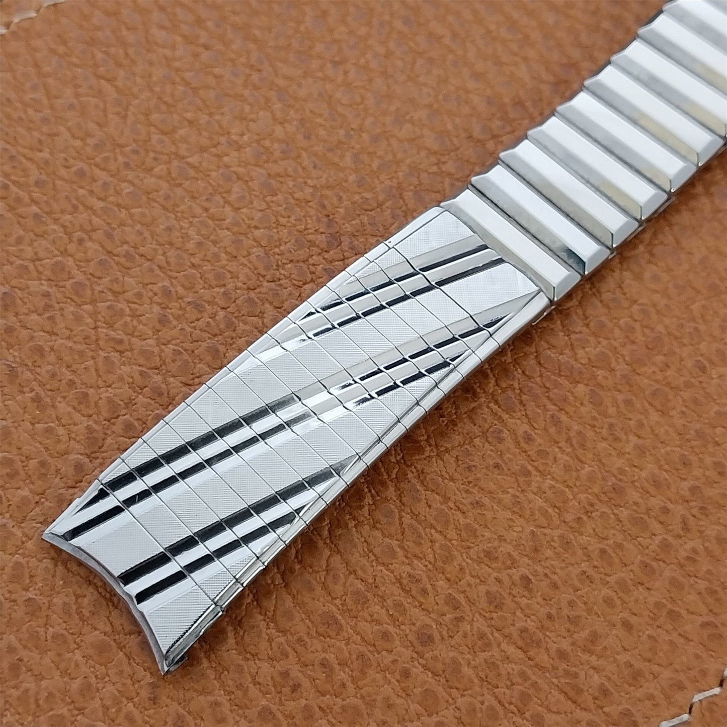 Vintage 1960s 17.2mm Admiral USA Stainless Steel Expansion Unused nos Watch Band