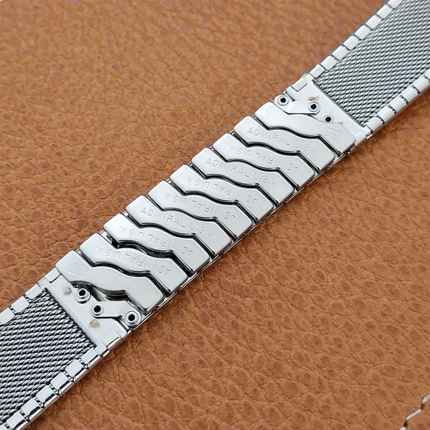 17.2mm 11/16" Stainless Steel nos 1960s Admiral USA Classic Vintage Watch Band