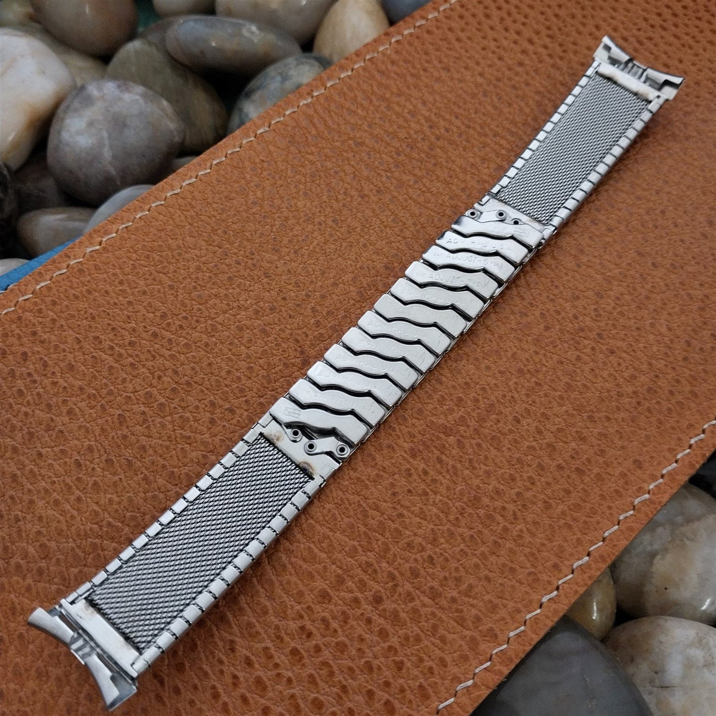 Vintage 19mm 18mm 17mm Stainless Steel Classic Admiral Unused 1960s Watch Band