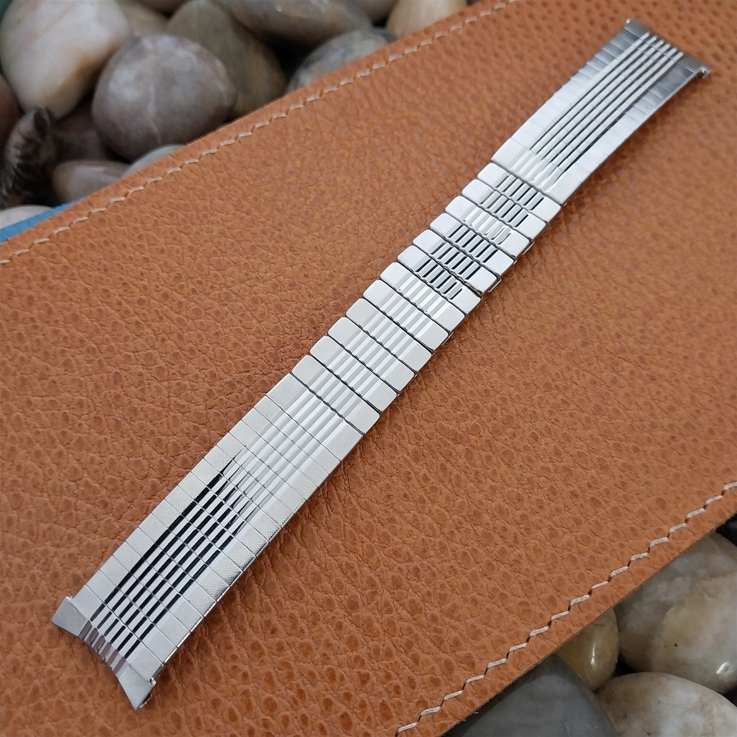 Vintage 19mm 18mm 17mm Stainless Steel Classic Admiral Unused 1960s Watch Band