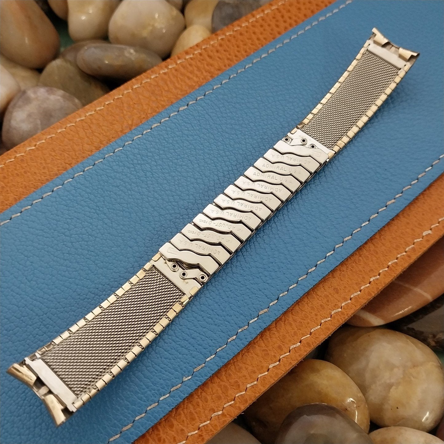 17.2mm Yellow Gold-Filled Expansion Admiral 1960s Unused nos Vintage Watch Band