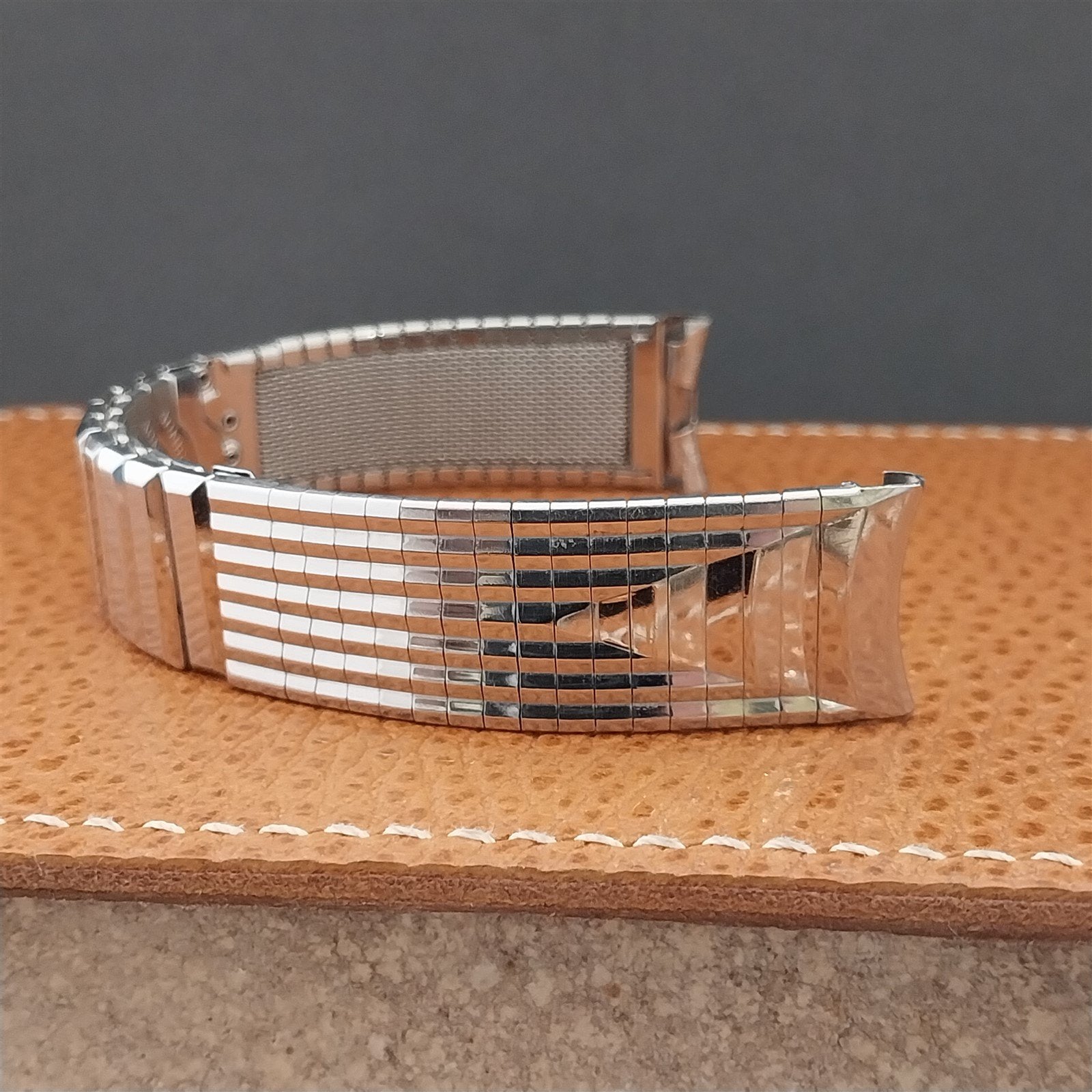 Vintage 17.2mm Admiral USA Stainless Steel Unused 1960s Classic Watch Band