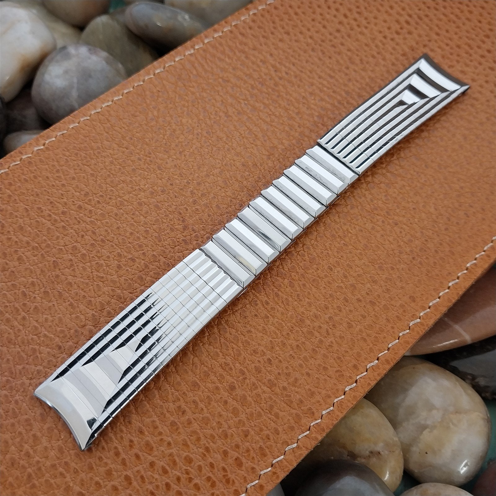 Vintage 17.2mm Admiral USA Stainless Steel Unused 1960s Classic Watch Band