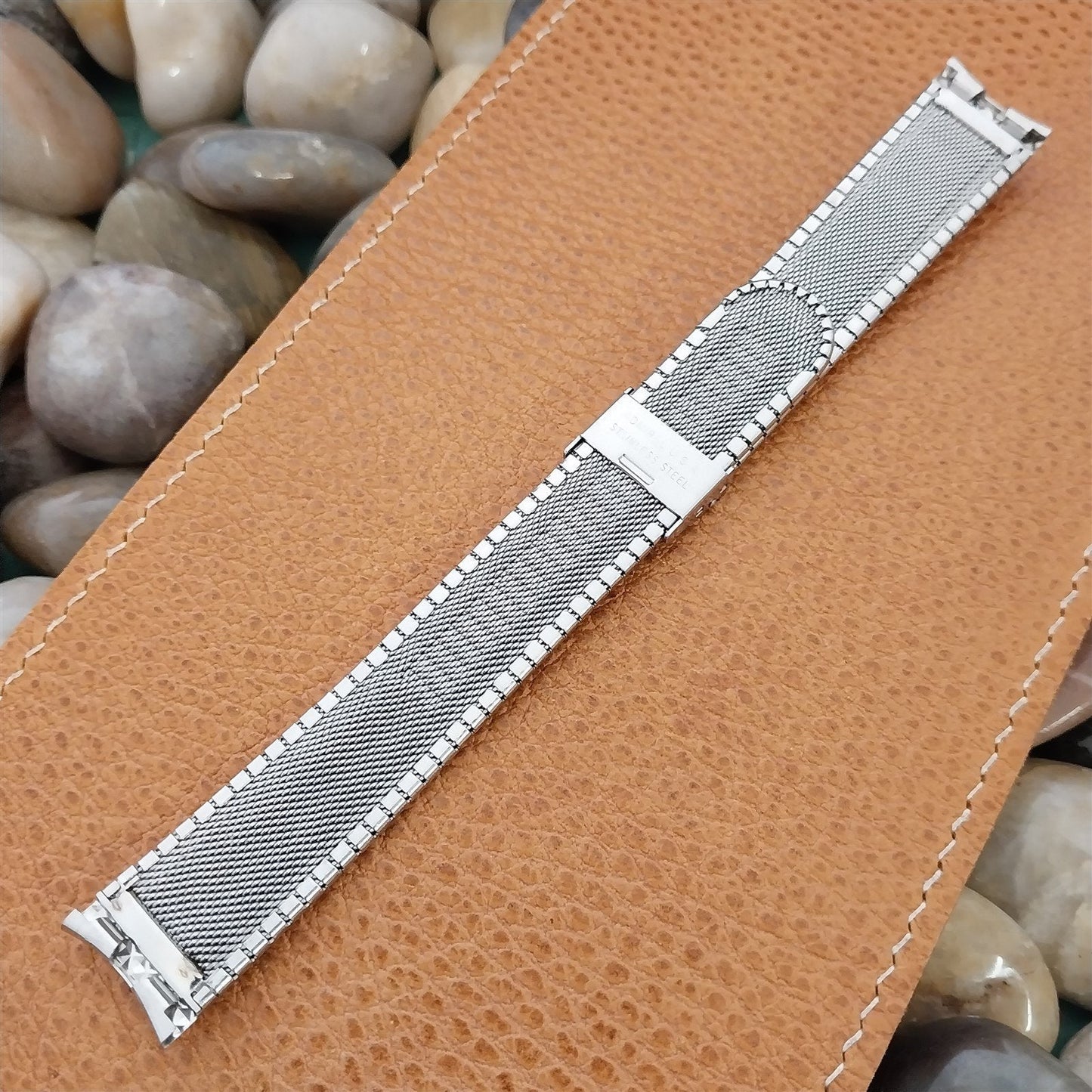 17.2mm Classic Stainless Steel Admiral USA 1960s nos Vintage Watch Band