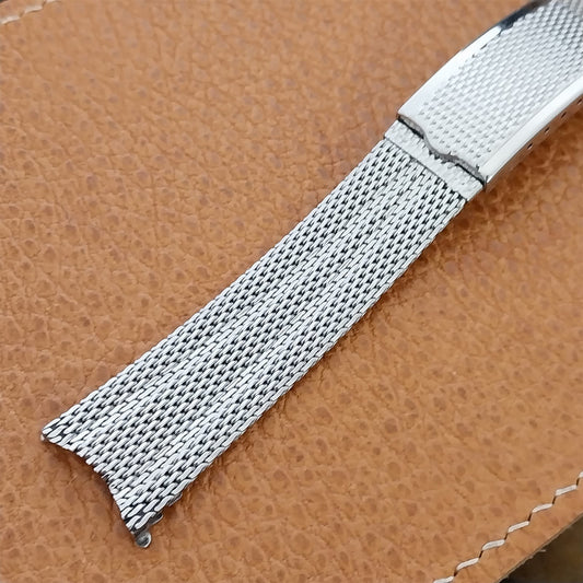 17.2mm Stainless Steel Mesh Duchess USA nos 1960s Vintage Watch Band