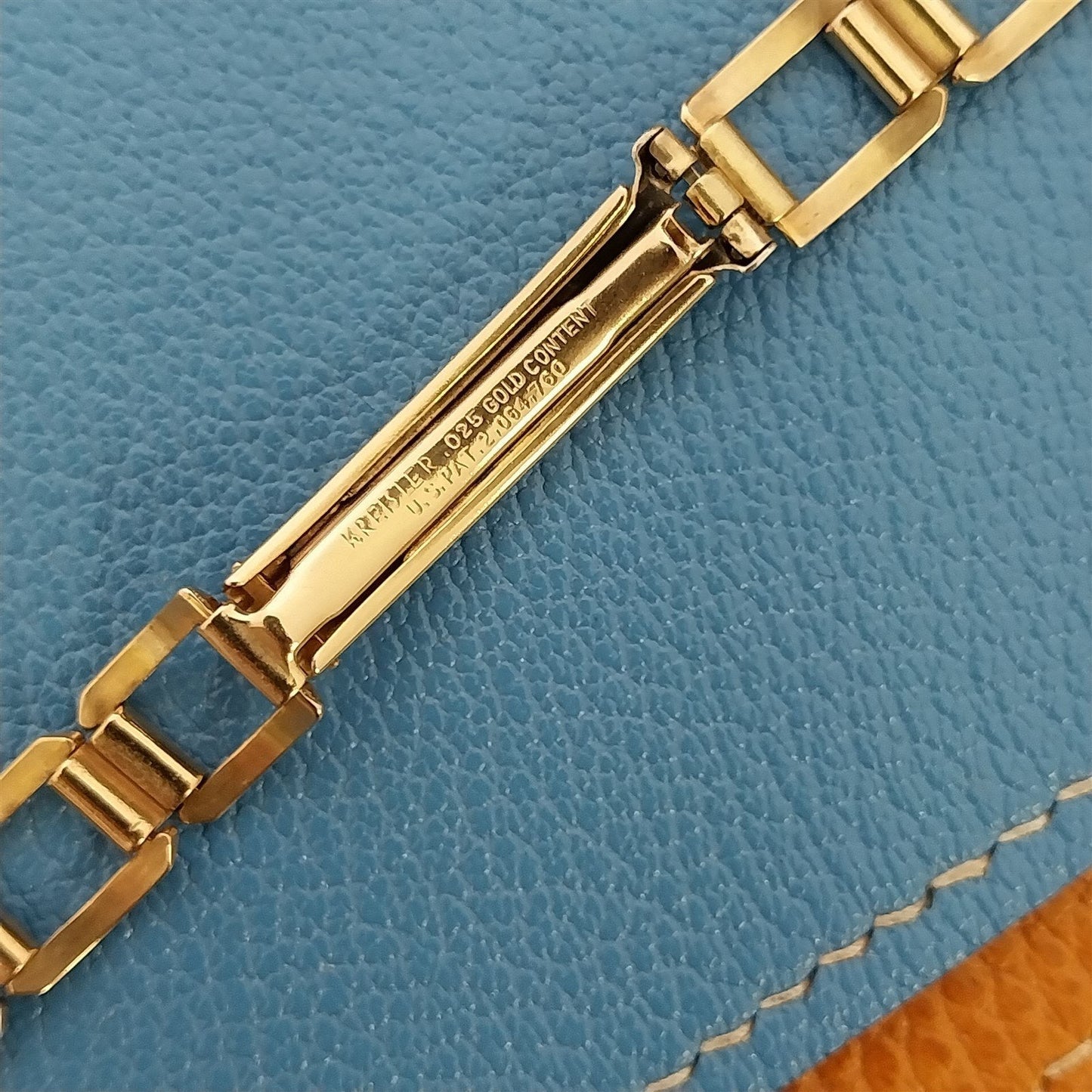 1940s Art Deco Kreisler Long Gold Filled 5/8" nos Vintage Watch Band