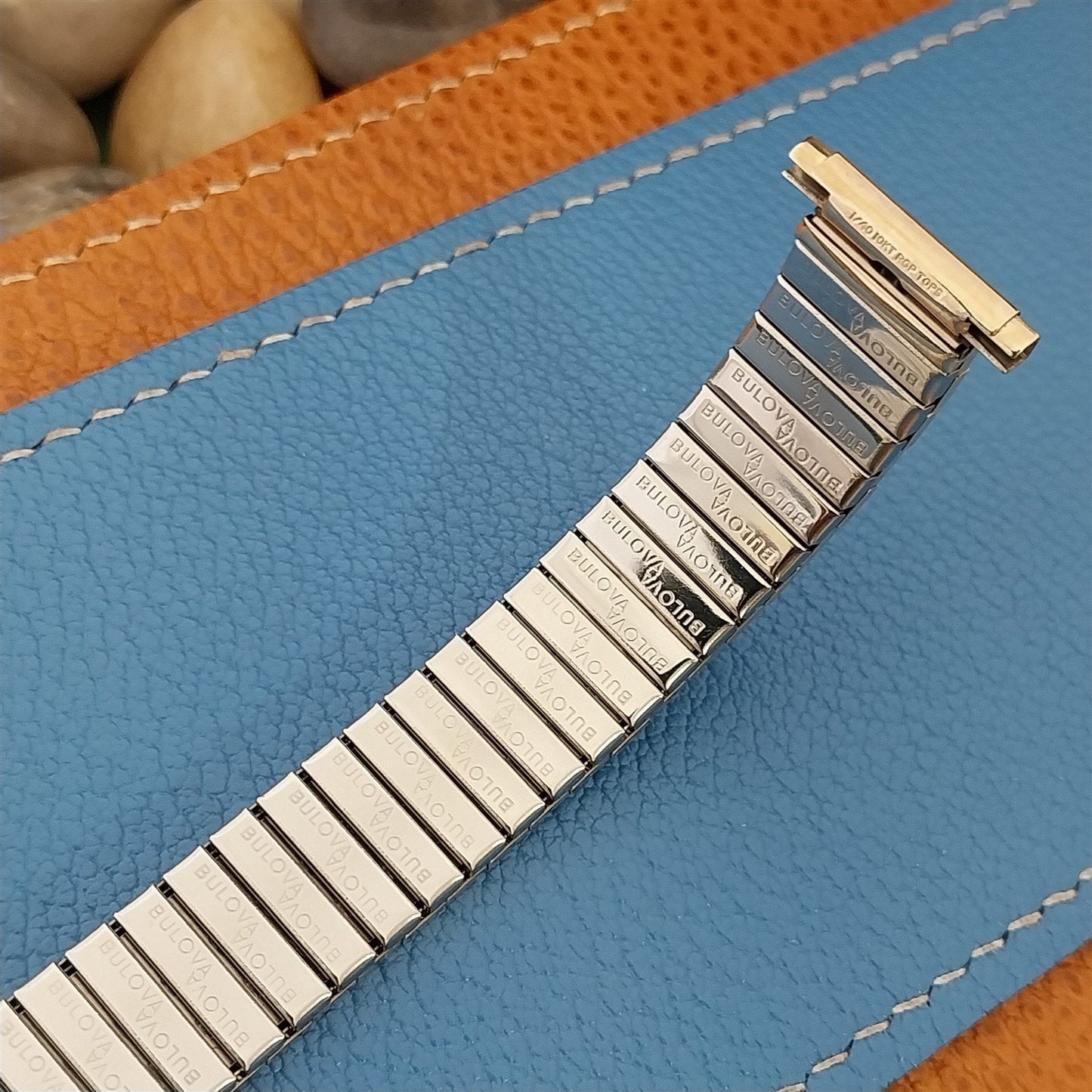 Vintage 1970s Bulova 10k Yellow Gold rgp Expansion nos Unused Watch Band