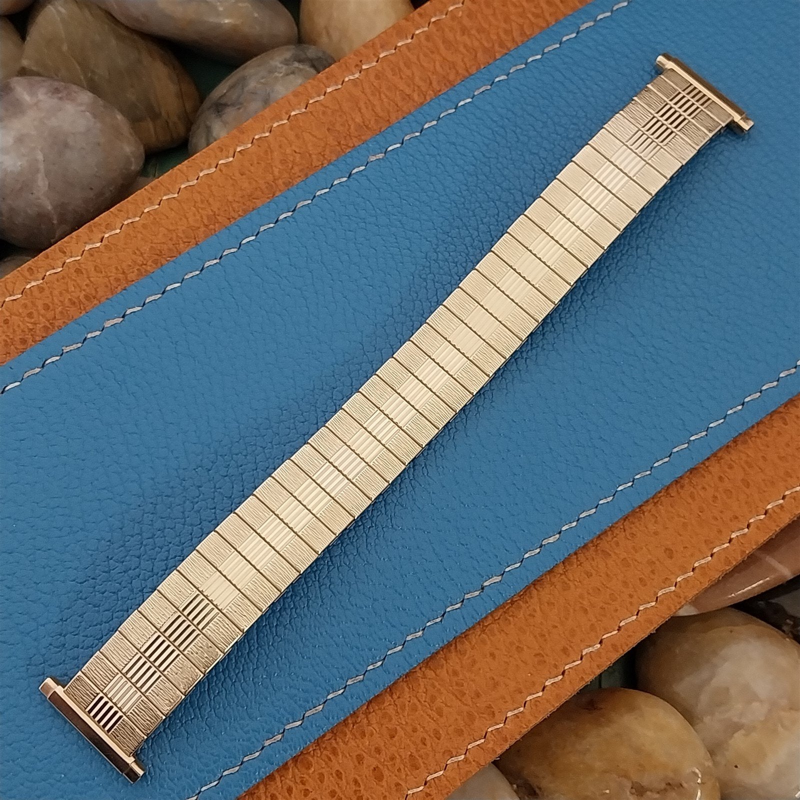 Vintage 1970s Bulova 10k Yellow Gold rgp Expansion nos Unused Watch Band