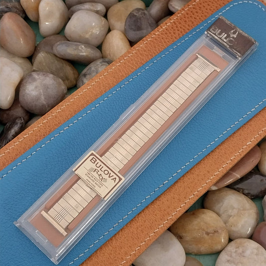 Vintage 1970s Bulova 10k Yellow Gold rgp Expansion nos Unused Watch Band