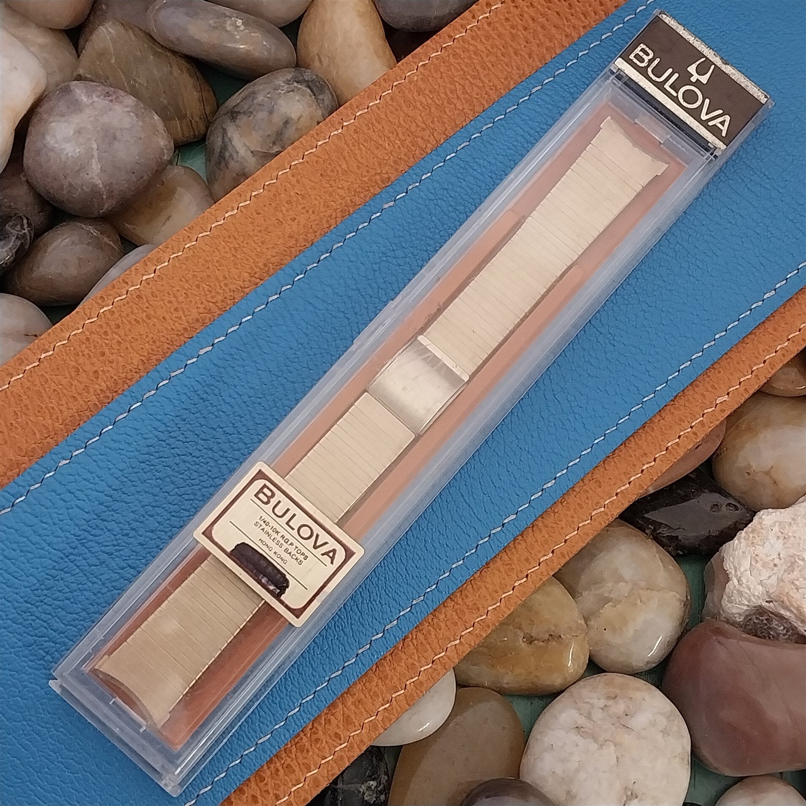 Vintage 1970s 16mm 17mm Bulova 10k Yellow Gold rgp nos Unused Watch Band