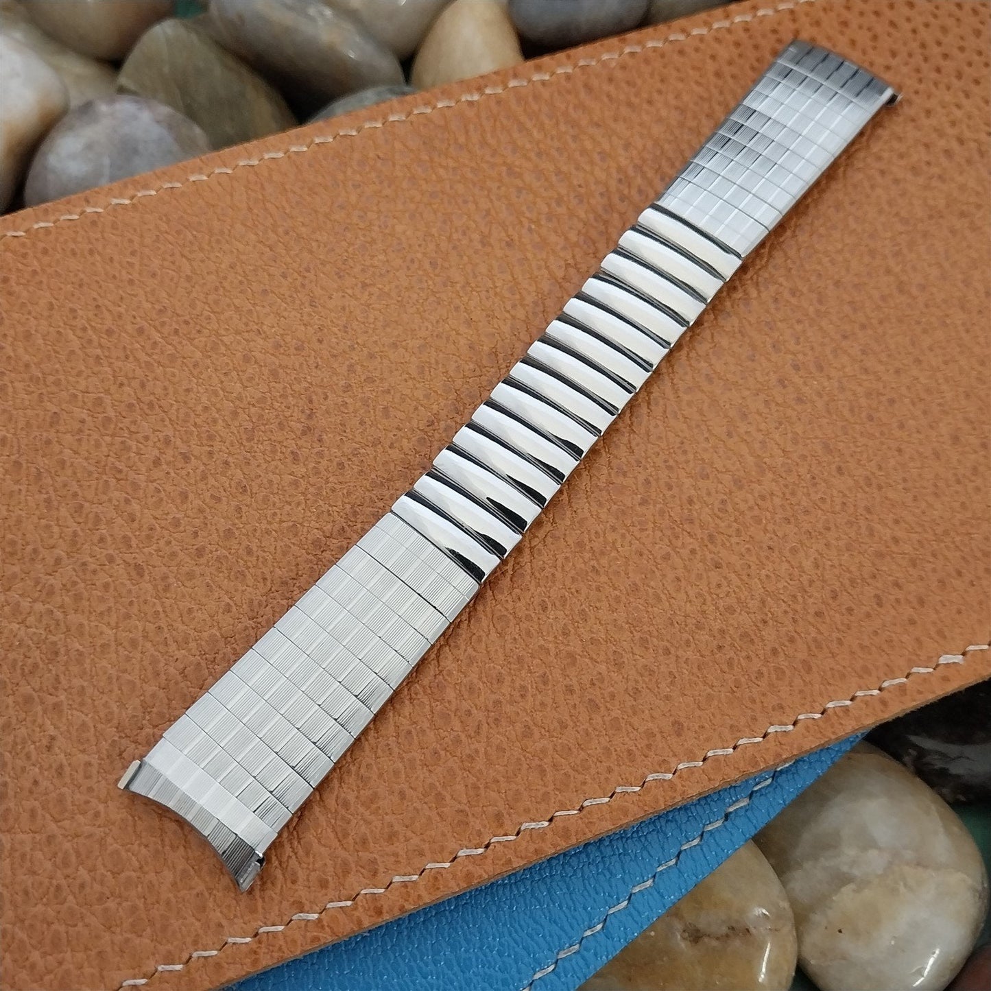 19mm 18mm Stainless Steel Mira-Flex USA Unused 1960s-1970s Vintage Watch Band