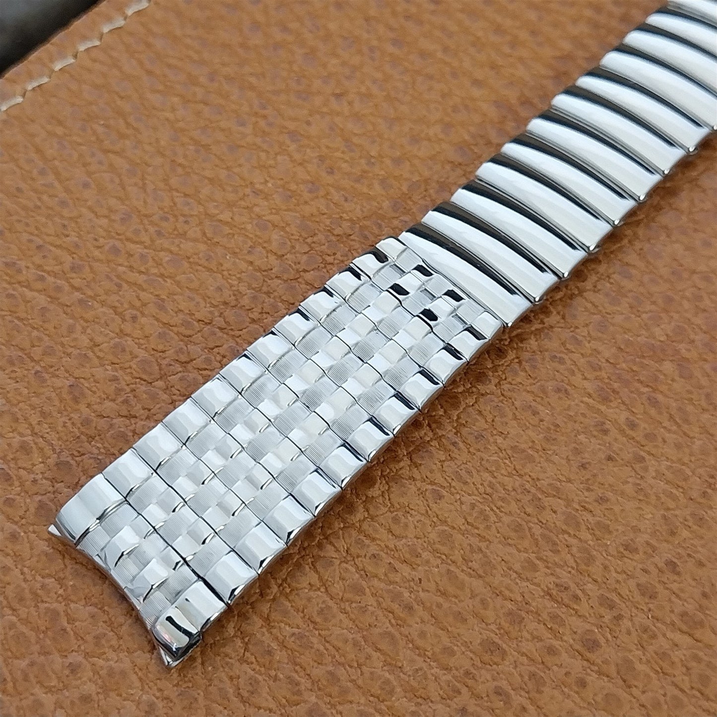 Vintage Stainless Steel Mira-Flex USA 17.2mm 1960s Unused Classic Watch Band