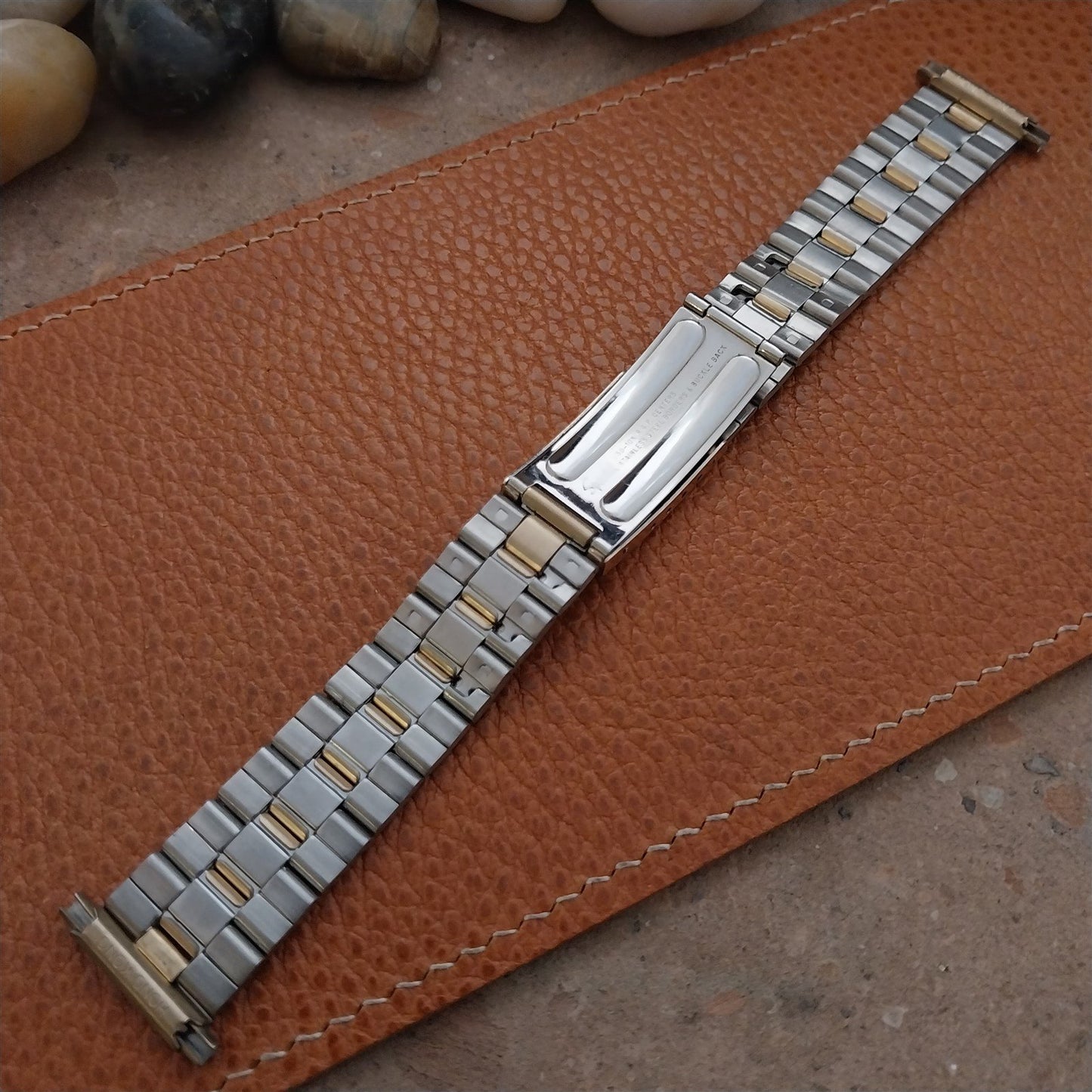 Gold RGP & Stainless Steel Speidel 1960s Vintage Watch Band 18mm 19mm 20mm