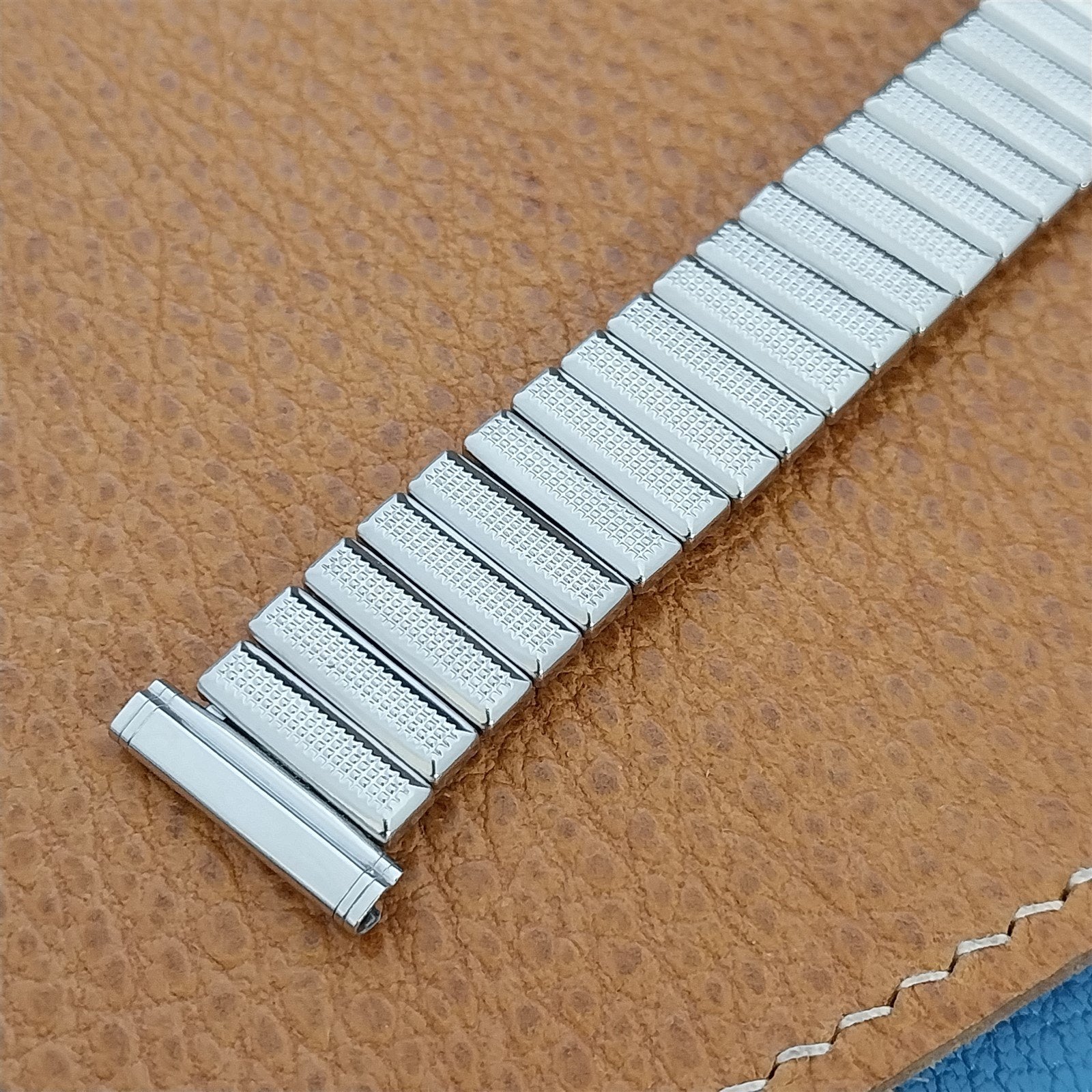 Stainless Steel Hadley USA Short Expansion Vintage Watch Band 19mm 18mm 16mm