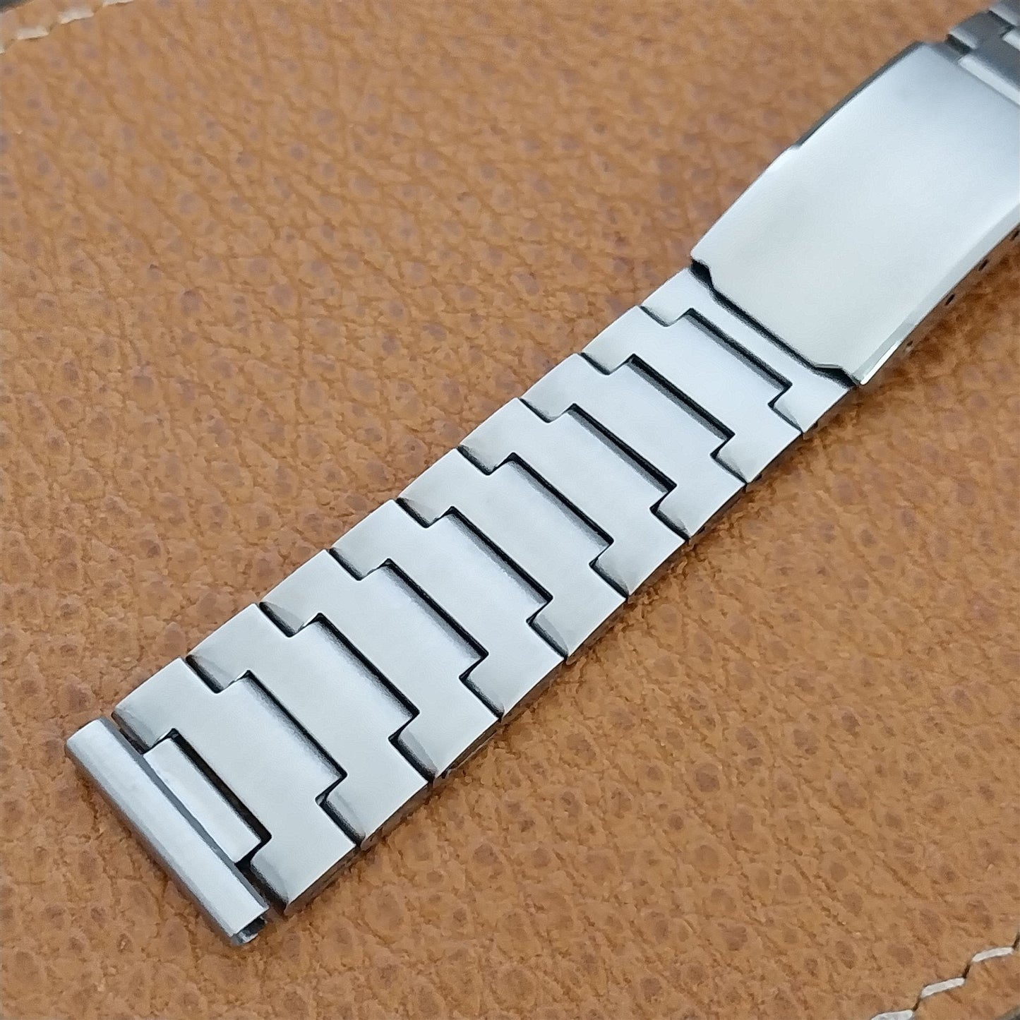 17.2mm Stainless Steel Diver Prospect 1970s Unused nos Vintage Watch Band