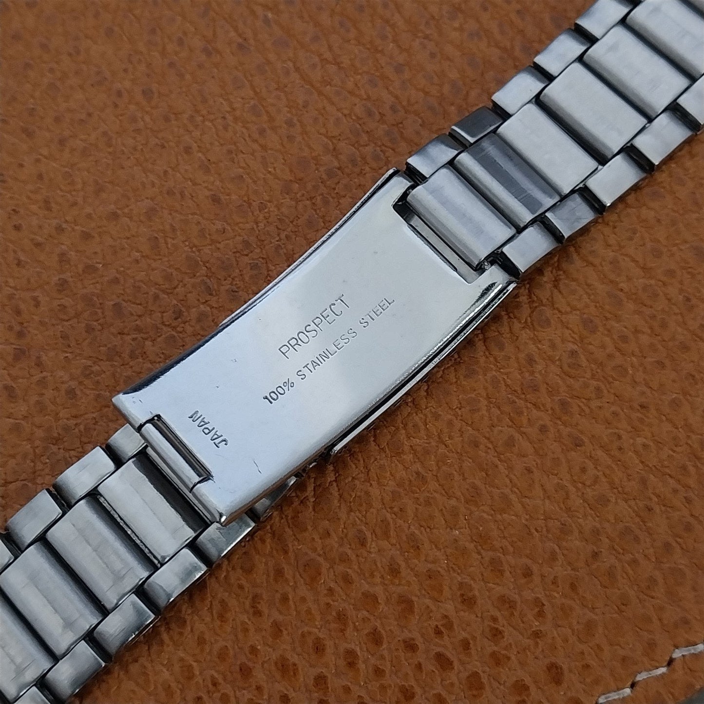 17.2mm Stainless Steel Diver Prospect 1970s Unused nos Vintage Watch Band