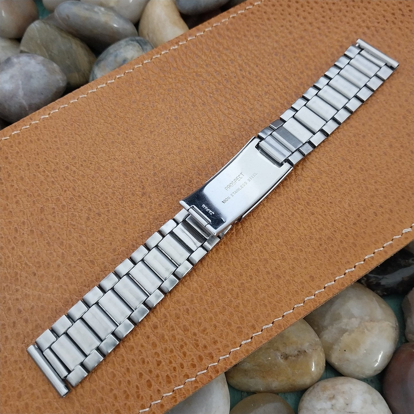 17.2mm Stainless Steel Diver Prospect 1970s Unused nos Vintage Watch Band
