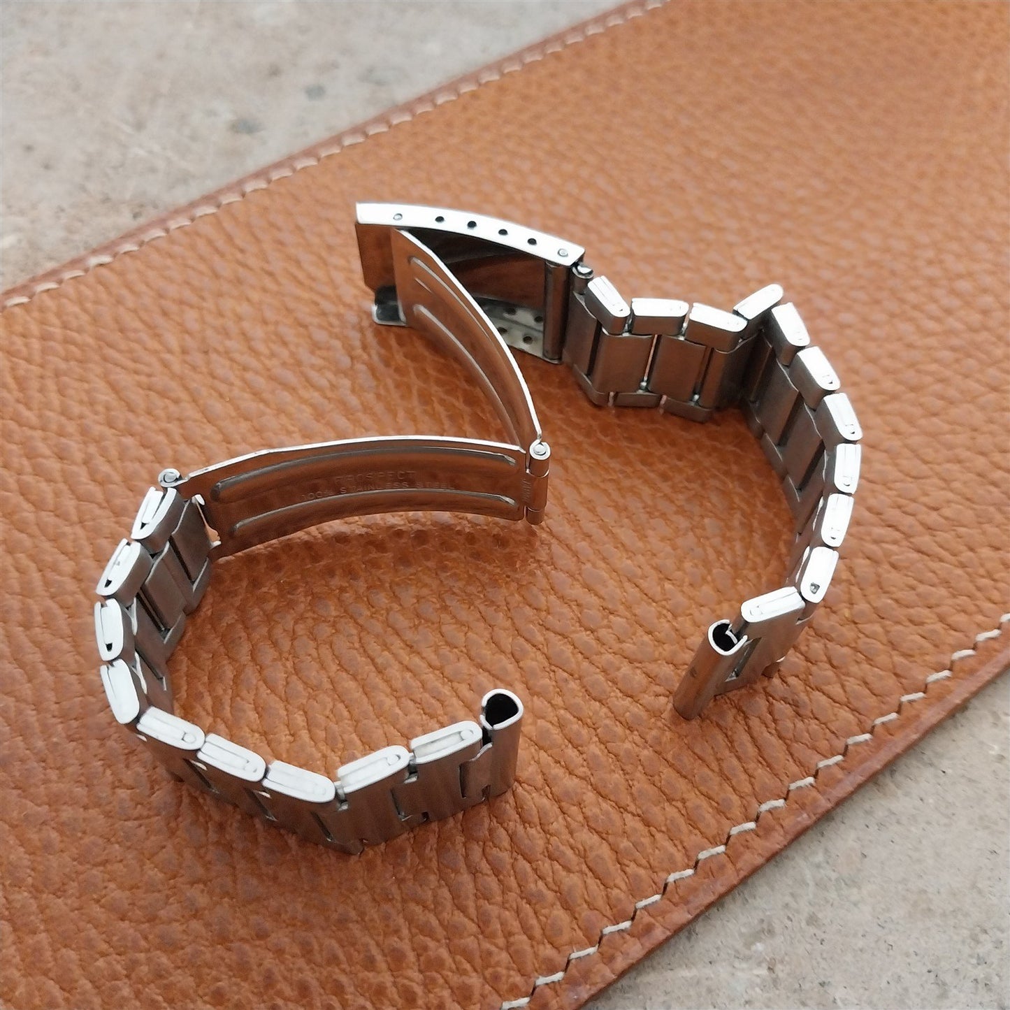 17.2mm Stainless Steel Diver Prospect 1970s Unused nos Vintage Watch Band