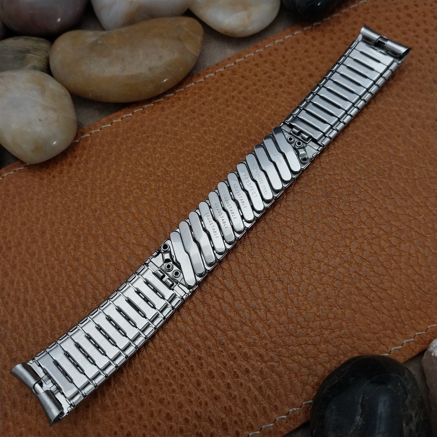Vintage 17.2mm Stainless Steel Prospect nos Classic Unused 1960s Watch Band