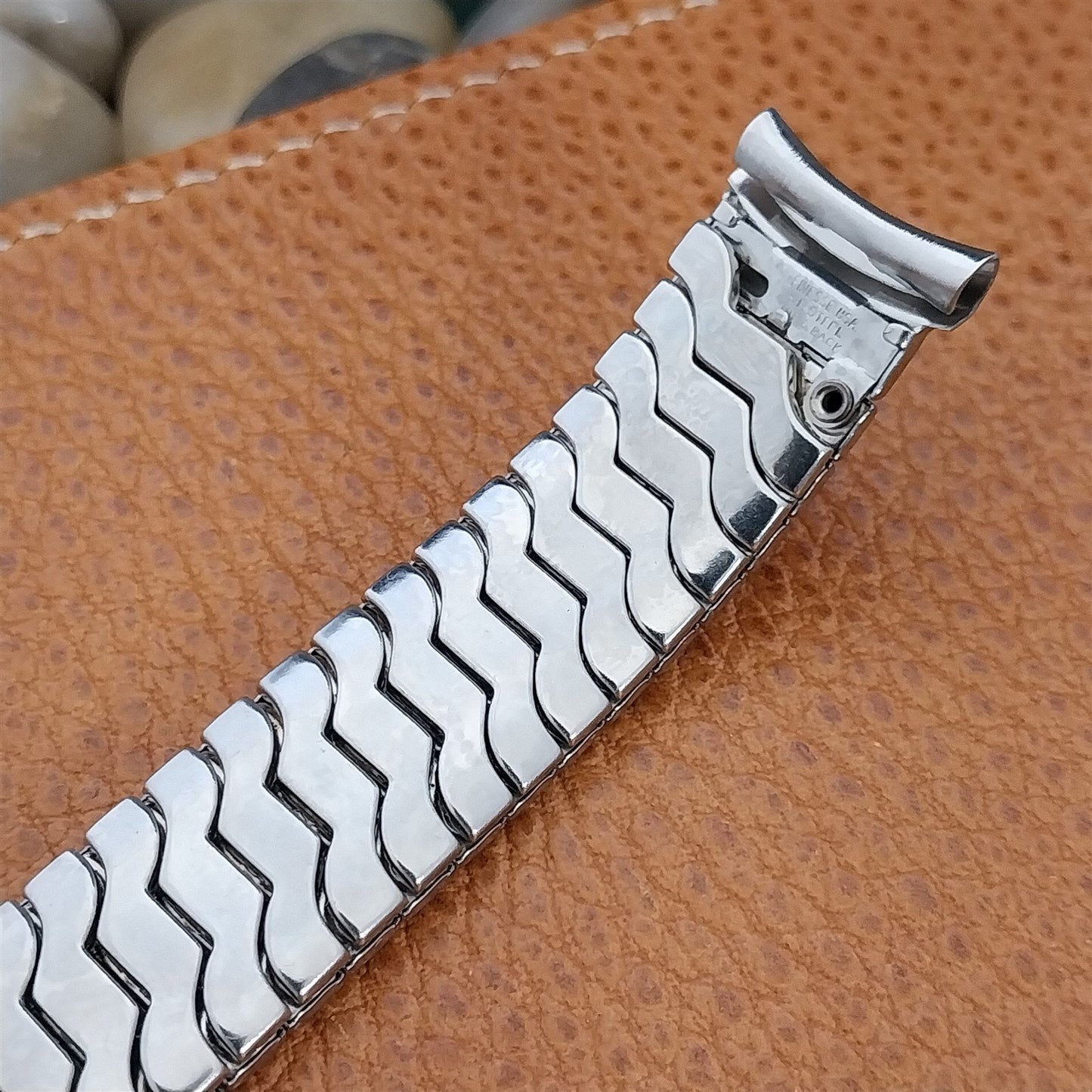 Vintage 18mm 17mm 16mm Stainless Steel Finesse Unused 1950s Watch Band