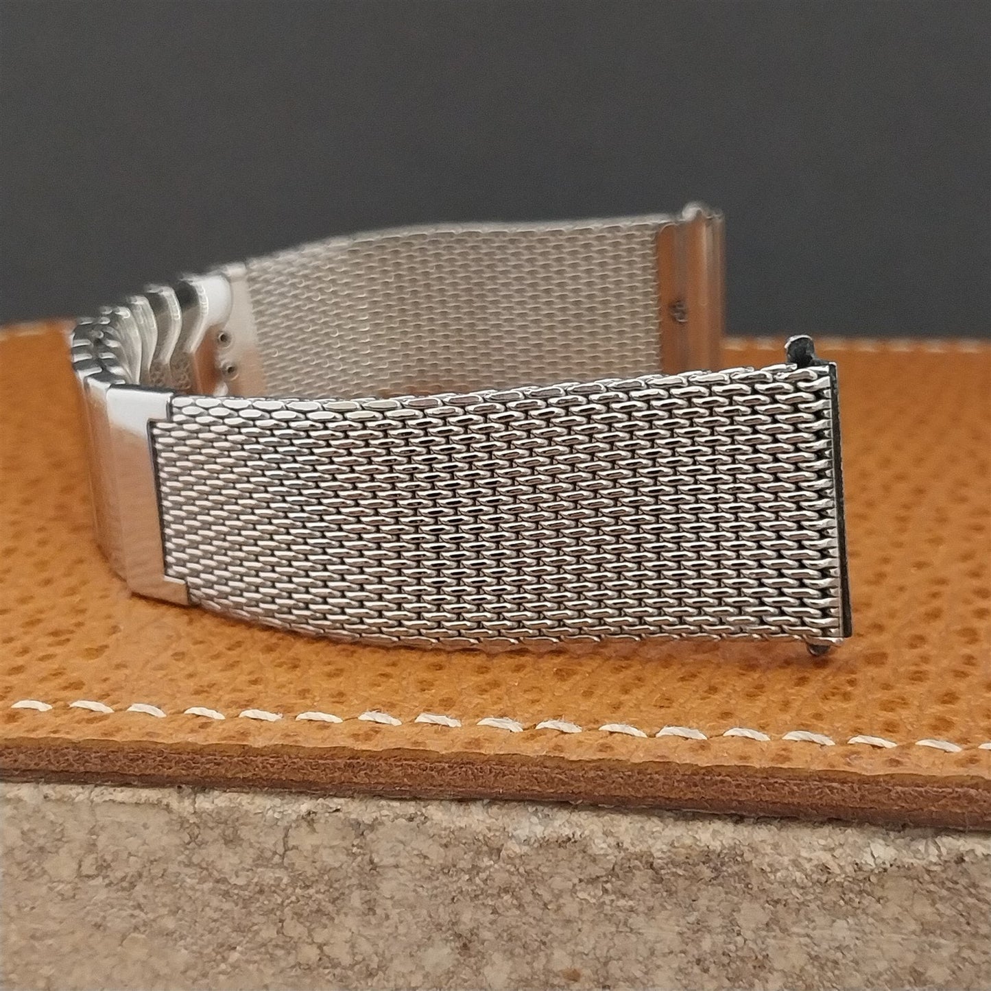 19mm Stainless Steel Mesh Finesse USA nos 1950s Vintage Watch Band