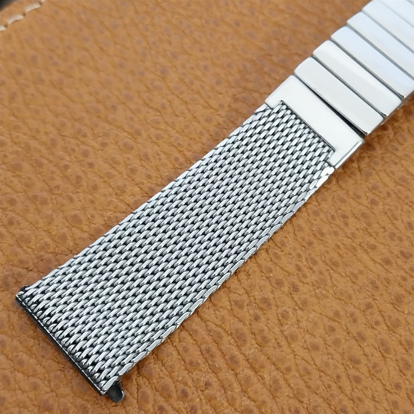 19mm Stainless Steel Mesh Finesse USA nos 1950s Vintage Watch Band