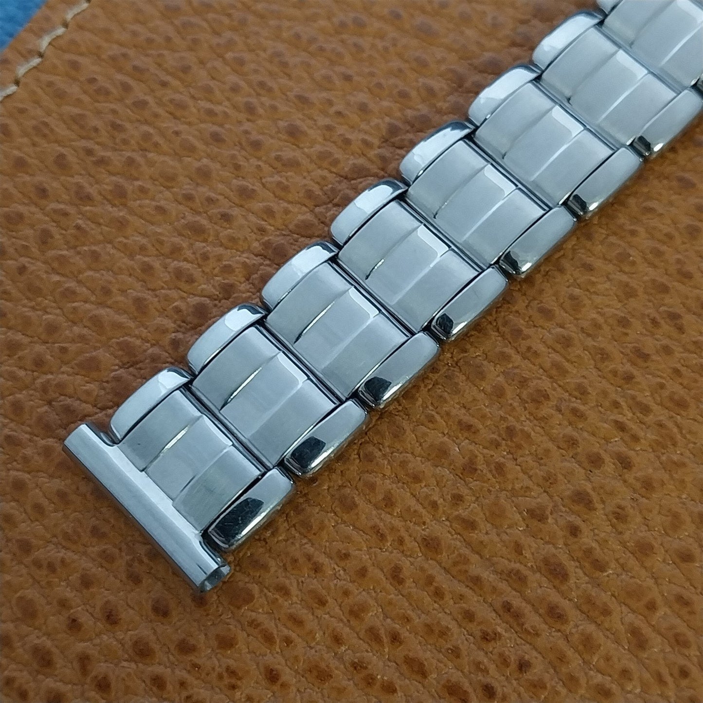 Vintage 17mm Kiefer Cadman 1960s Stainless Steel nos Classic Stretch Watch Band