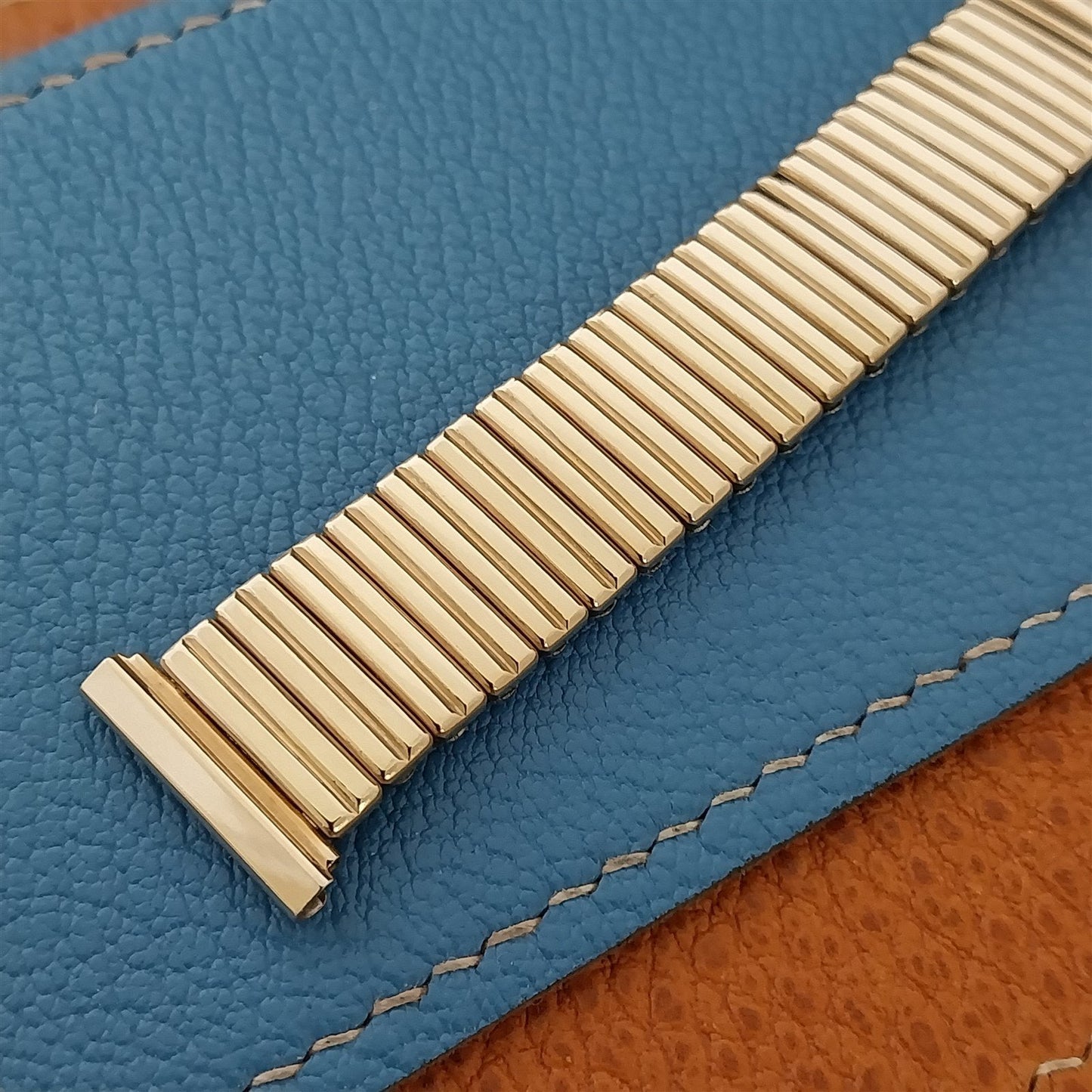 10k Yellow Gold-Filled Kalbe USA Scissor Expansion nos Vintage Watch Band