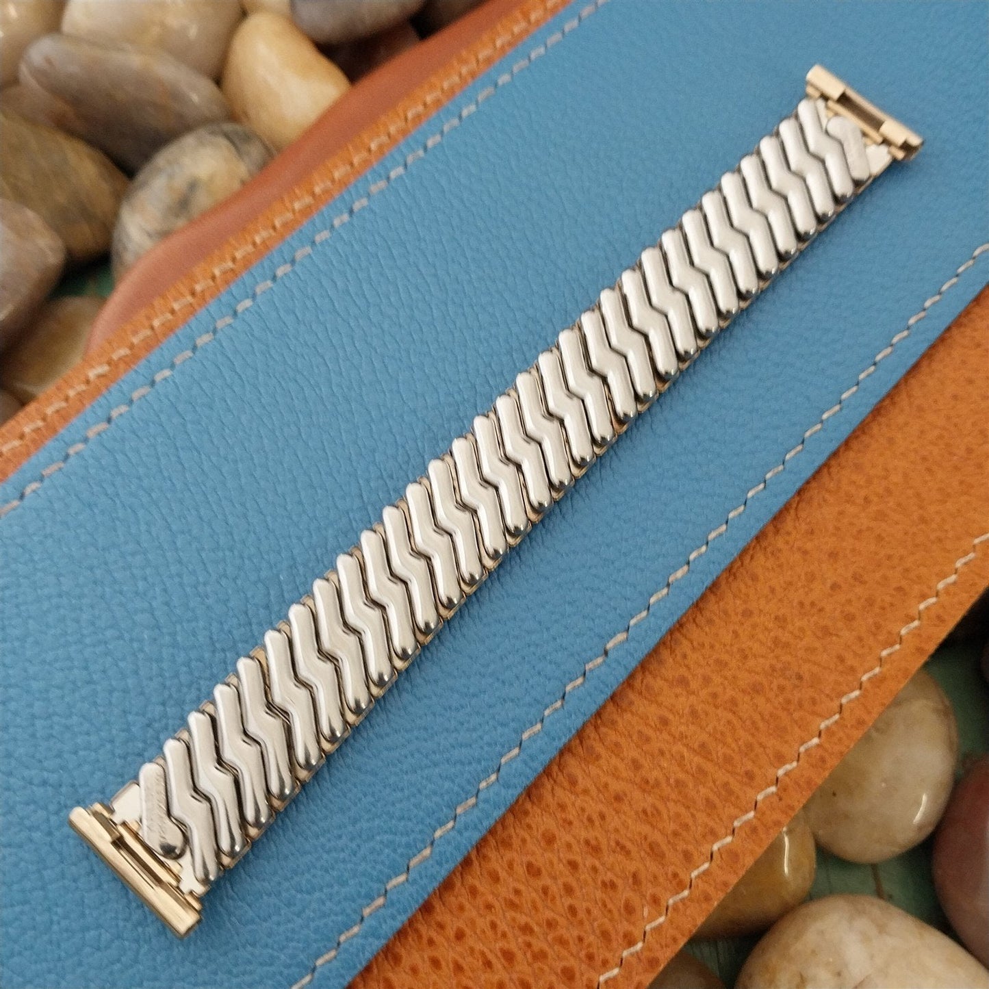 10k Yellow Gold-Filled Kalbe USA Scissor Expansion nos Vintage Watch Band