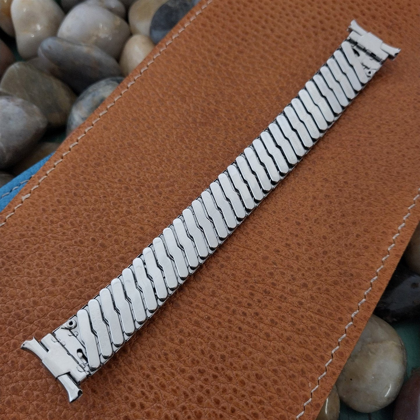 Vintage 20mm 19mm Baldwin USA Stainless Steel Expansion Unused 1960s Watch Band