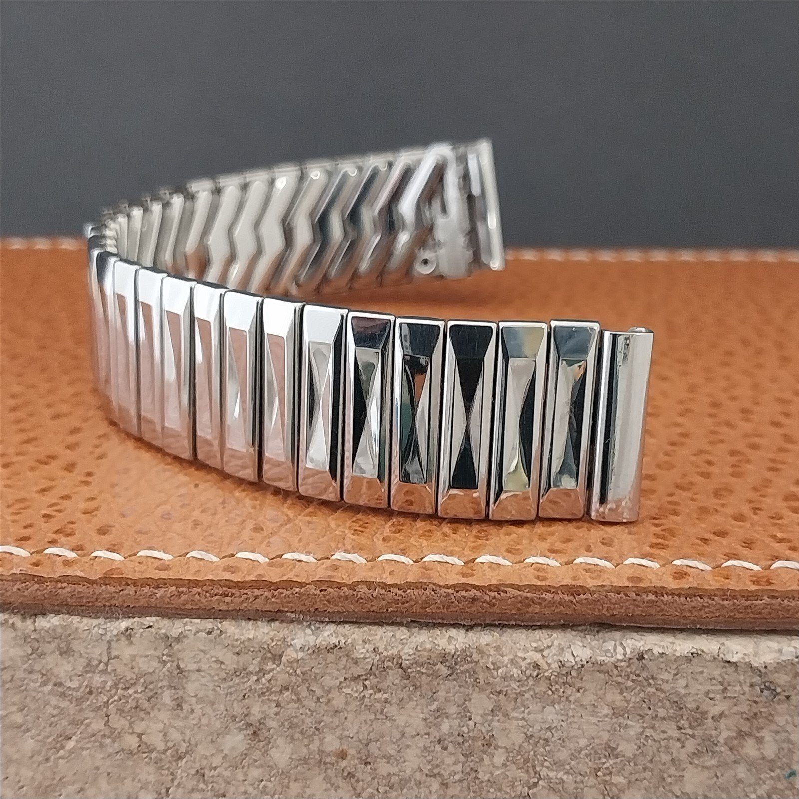 5/8" Drema Stainless Steel 1960s Scissor Expansion Unused Vintage Watch Band