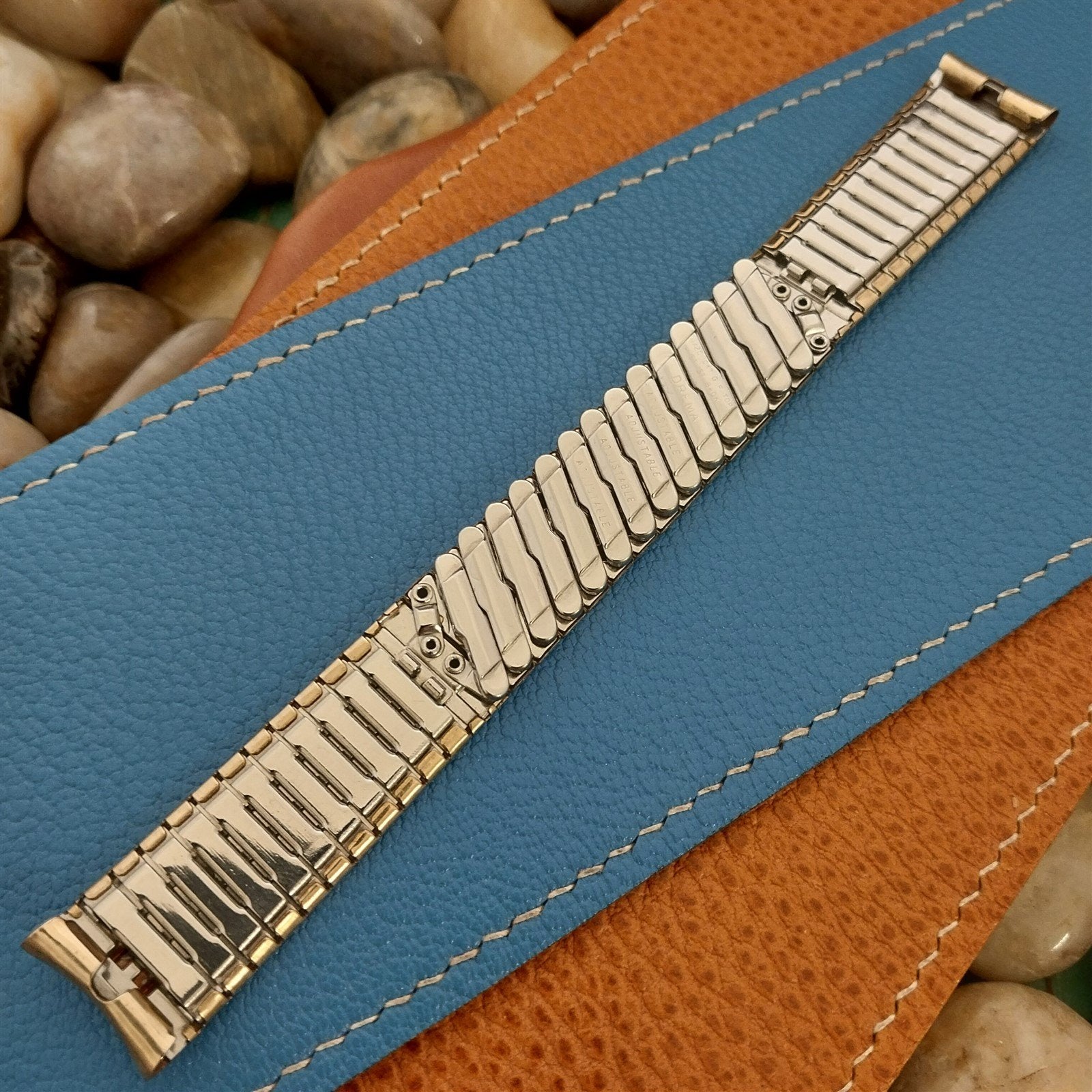 17.2mm Drema 10k Gold-Filled Classic 1960s Vintage Watch Band nos