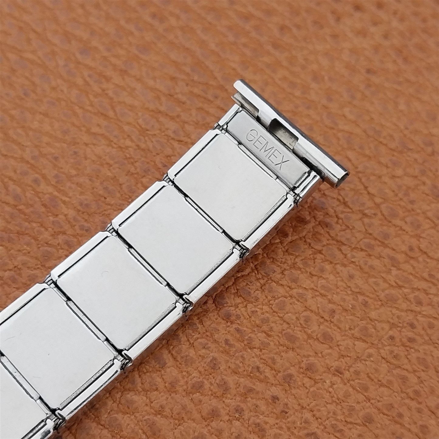 19mm 18mm 12k White Gold-Filled Gemex USA Unused nos 1950s Vintage Watch Band